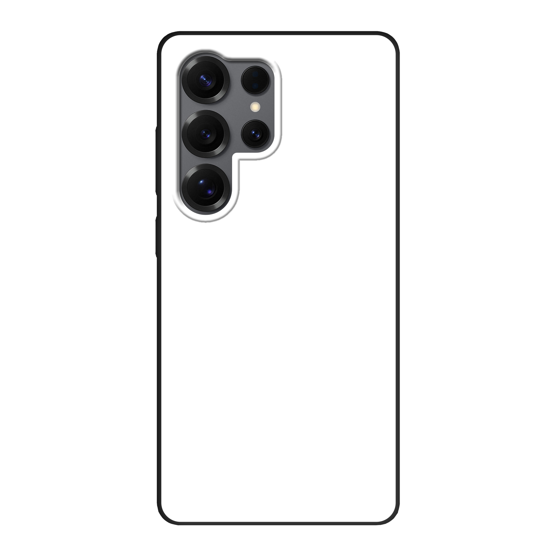 Samsung Galaxy S25 Ultra Biologisch afbreekbaar hoesje (achterkant bedrukt, zwart)