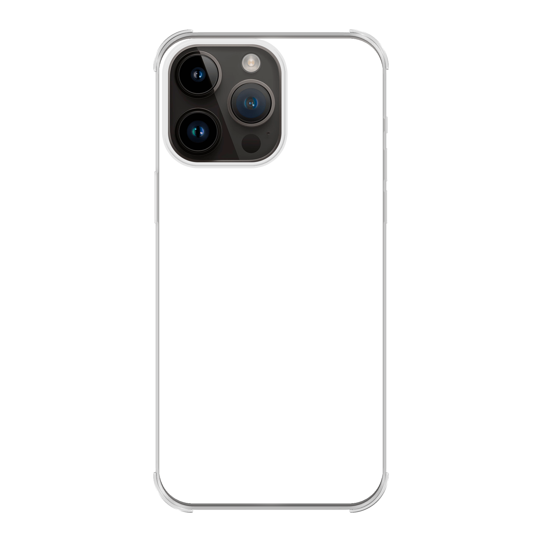 Apple iPhone 14 Pro Max Bumper case (achterkant bedrukt, transparant)