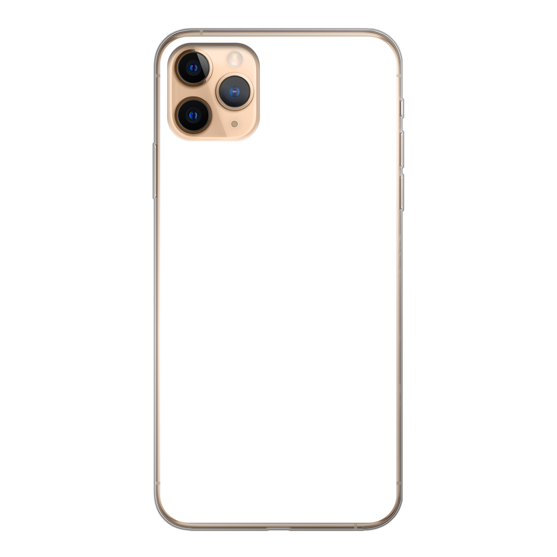 Apple iPhone 11 Pro Max Zachte hoes (achterkant bedrukt, transparant)