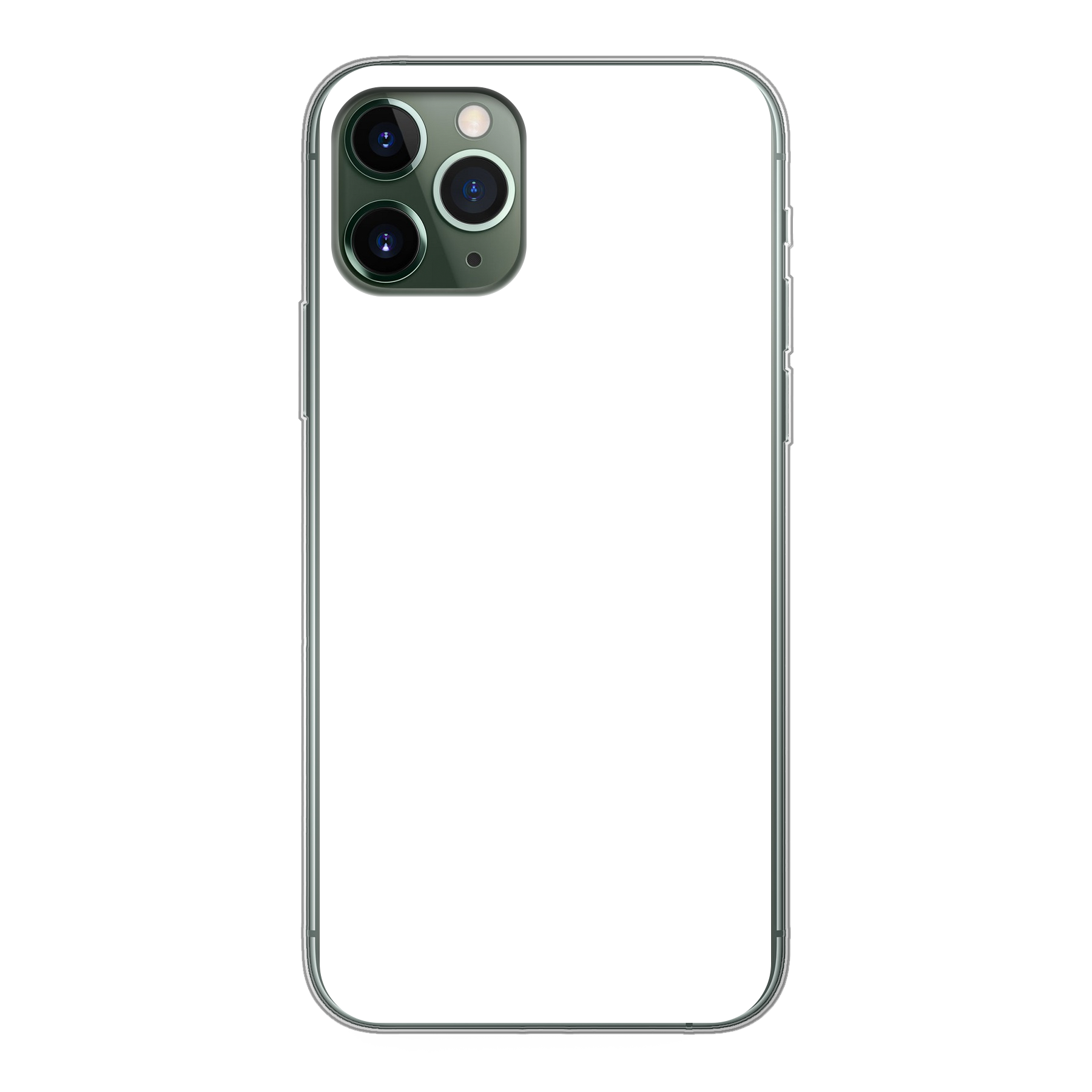 Apple iPhone 11 Pro Zachte hoes (achterkant bedrukt, transparant)