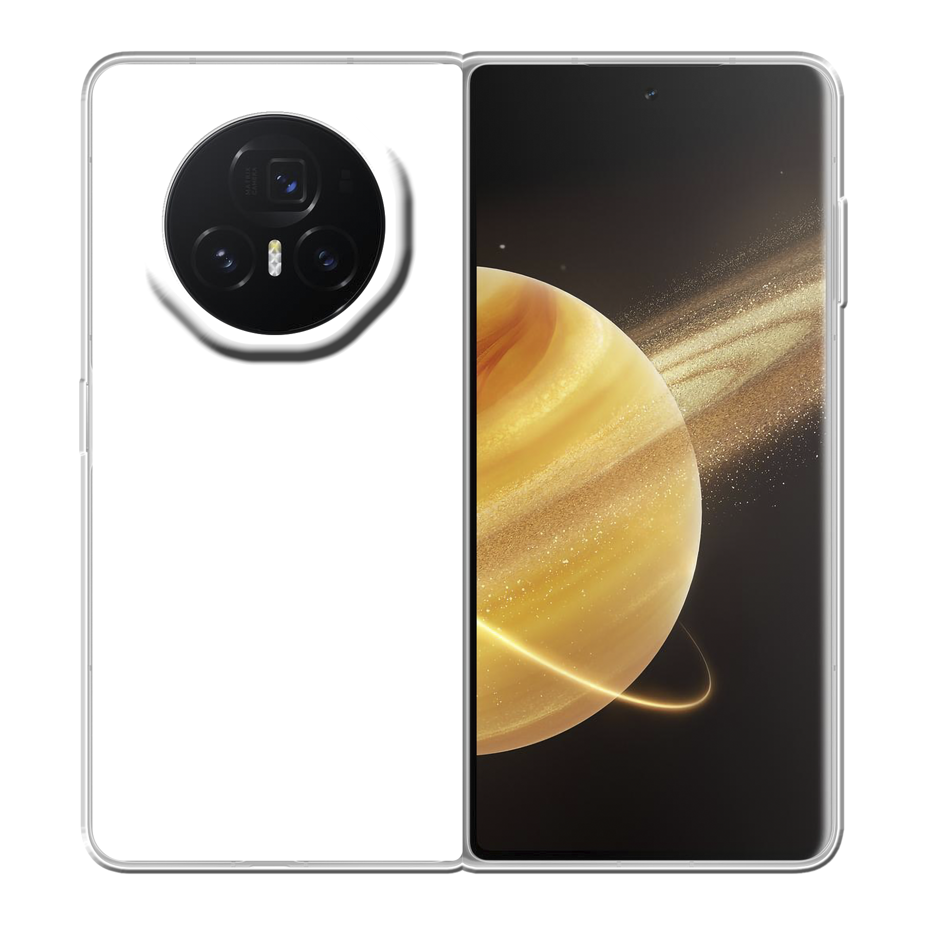 Honor Magic V3 hardcase (achterkant bedrukt, transparant)