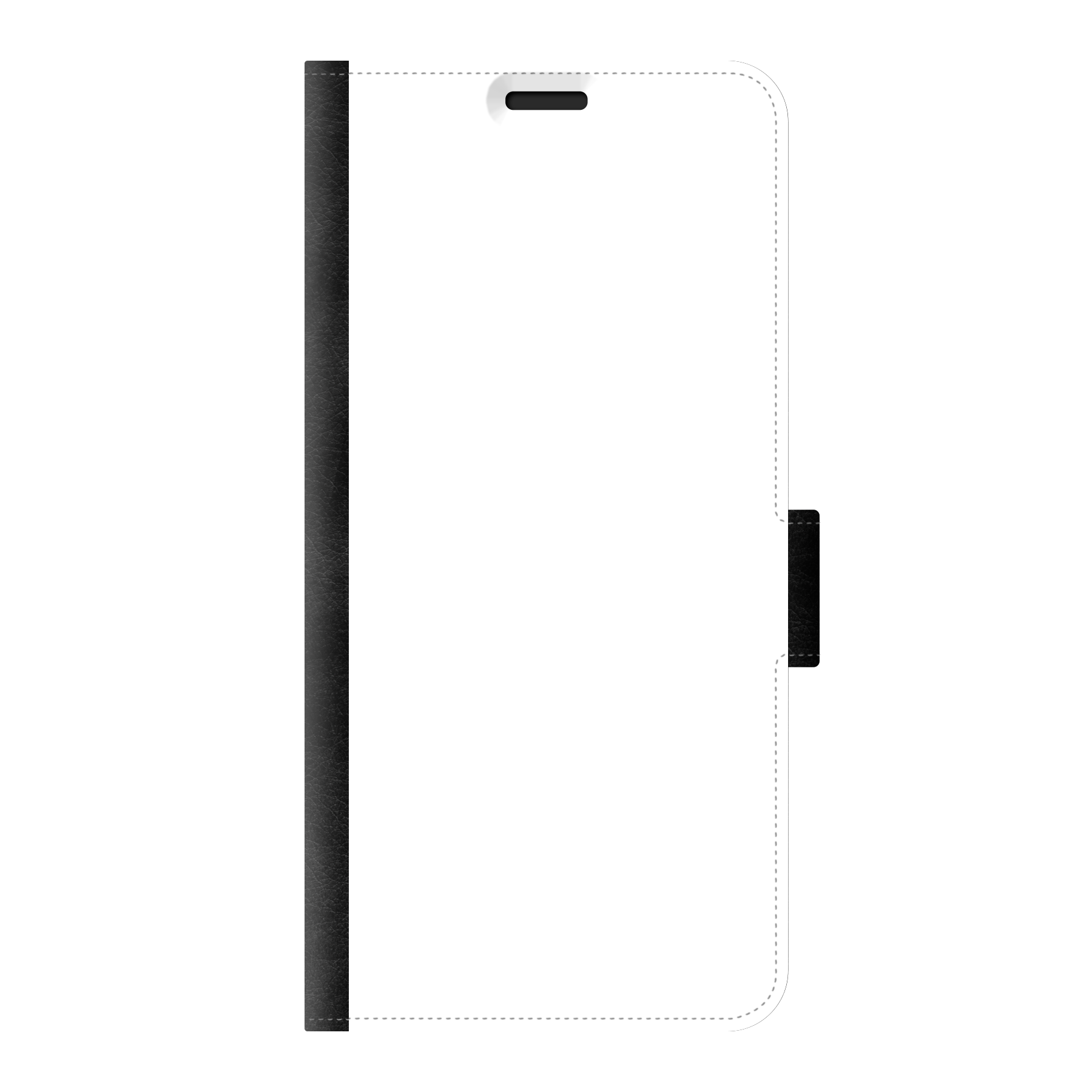 Samsung Galaxy S20 Wallet hoesje (voorzijde bedrukt, zwart)