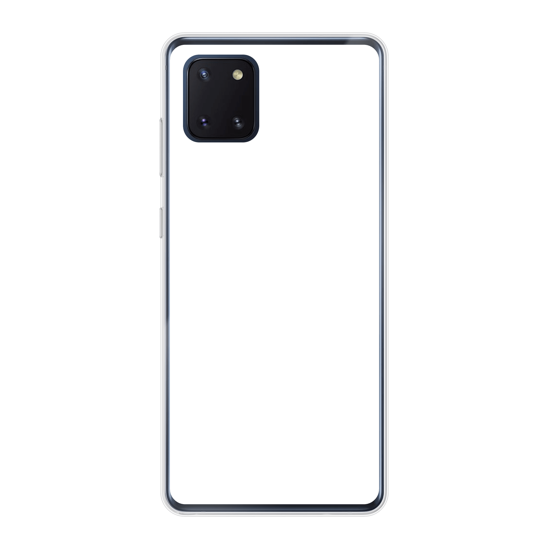 Samsung Galaxy Note 10 Lite Zachte hoes (achterkant bedrukt, transparant)