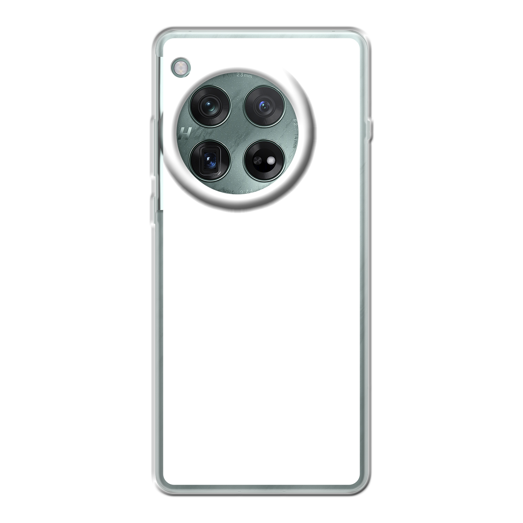OnePlus 12r / Ace 3 zachte hoes (achterkant bedrukt, transparant)