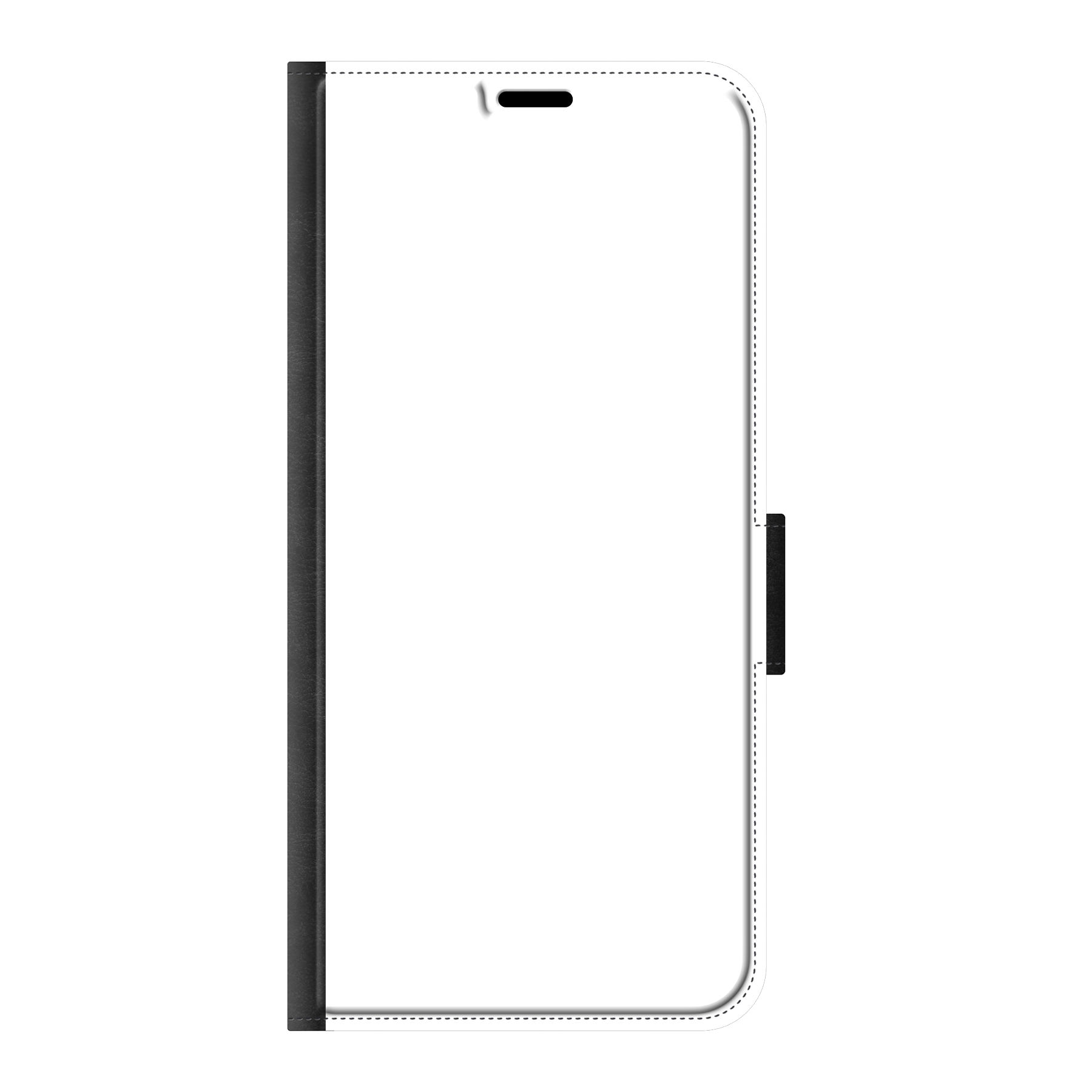 Samsung Galaxy S24 FE Wallet hoesje (voorzijde bedrukt, zwart)