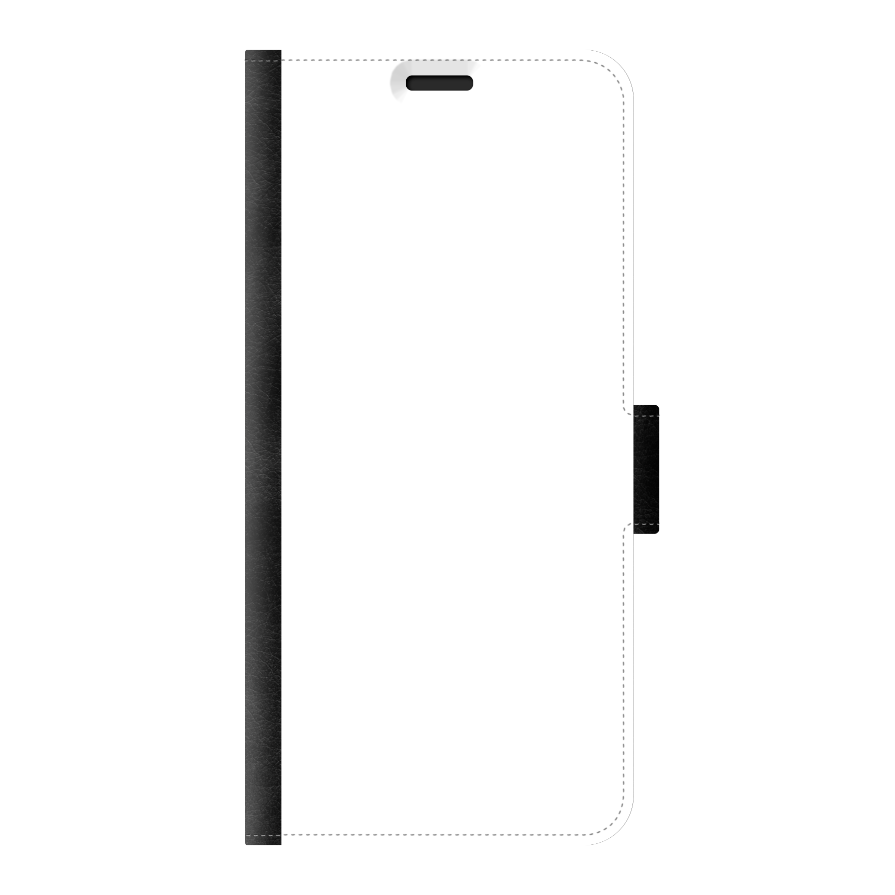 Samsung Galaxy S20 Ultra / Galaxy S20 Ultra 5G Wallet hoesje (voorzijde bedrukt, zwart)