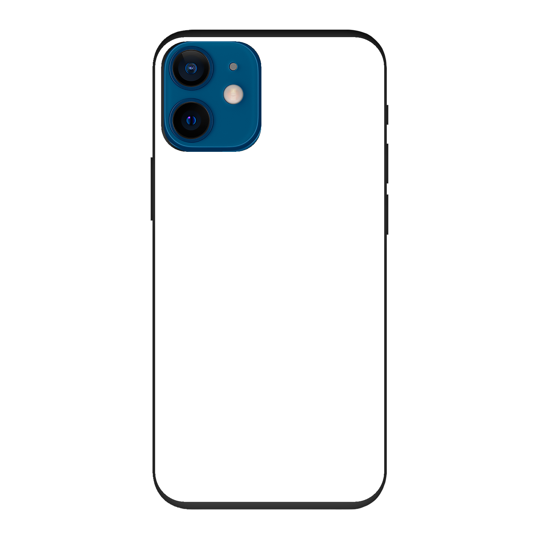 Apple iPhone 12 mini Biologisch afbreekbaar hoesje (achterkant bedrukt, zwart)