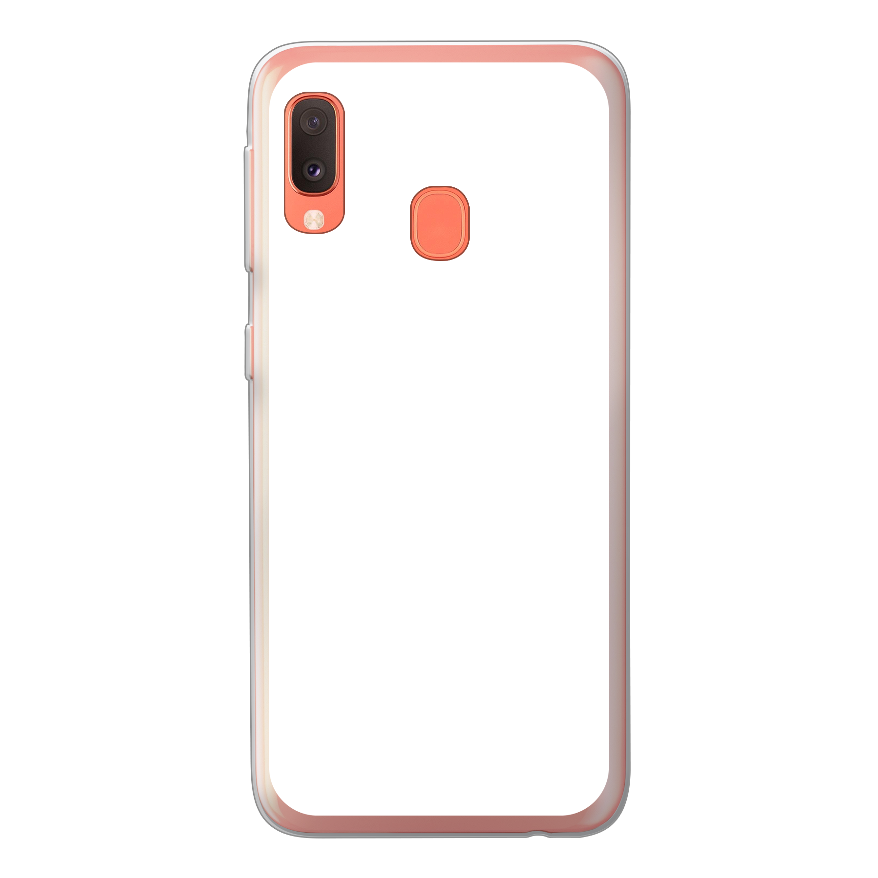 Samsung Galaxy A20e Zachte case (achterkant bedrukt, transparant)
