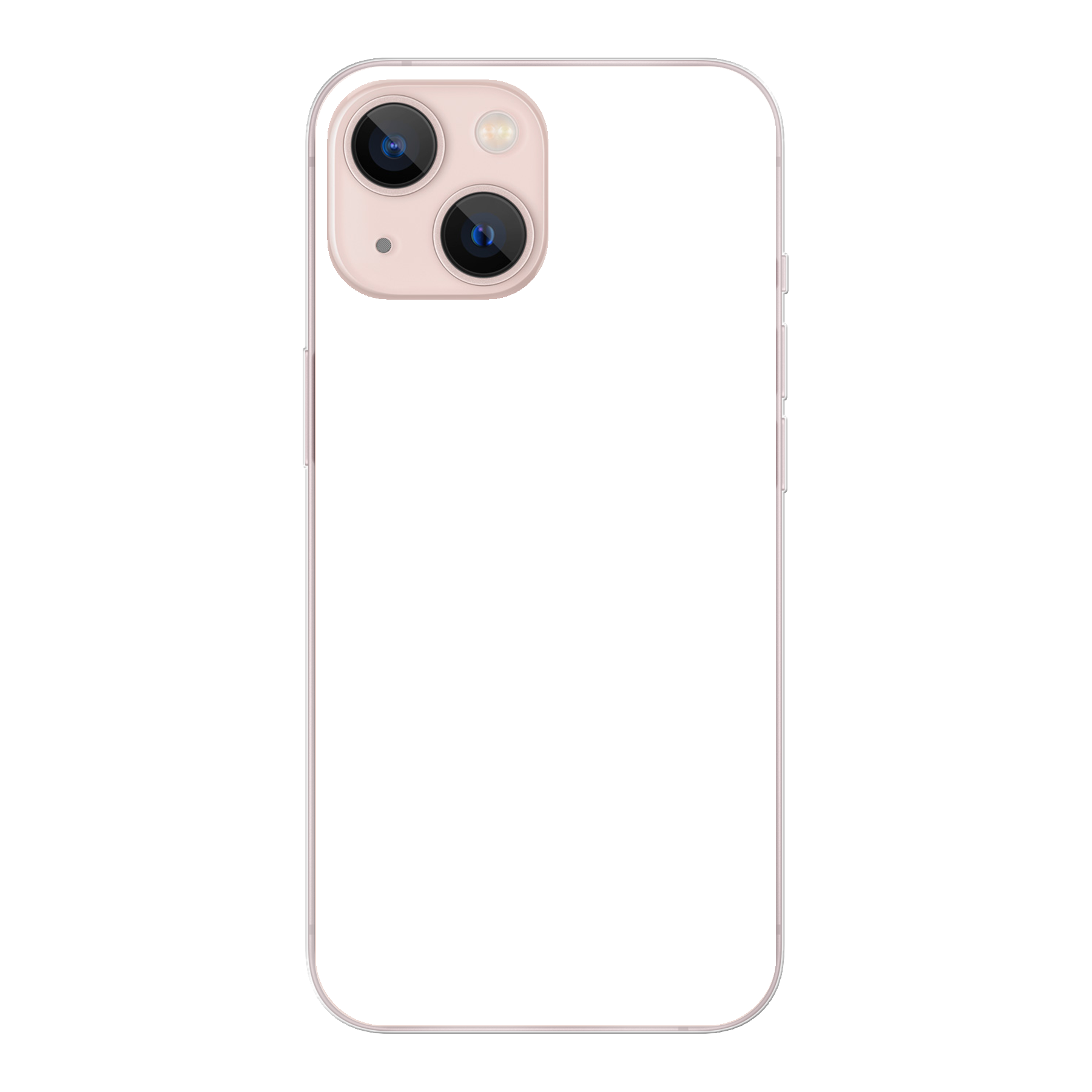 Apple iPhone 13 Zachte case (achterkant bedrukt, transparant)