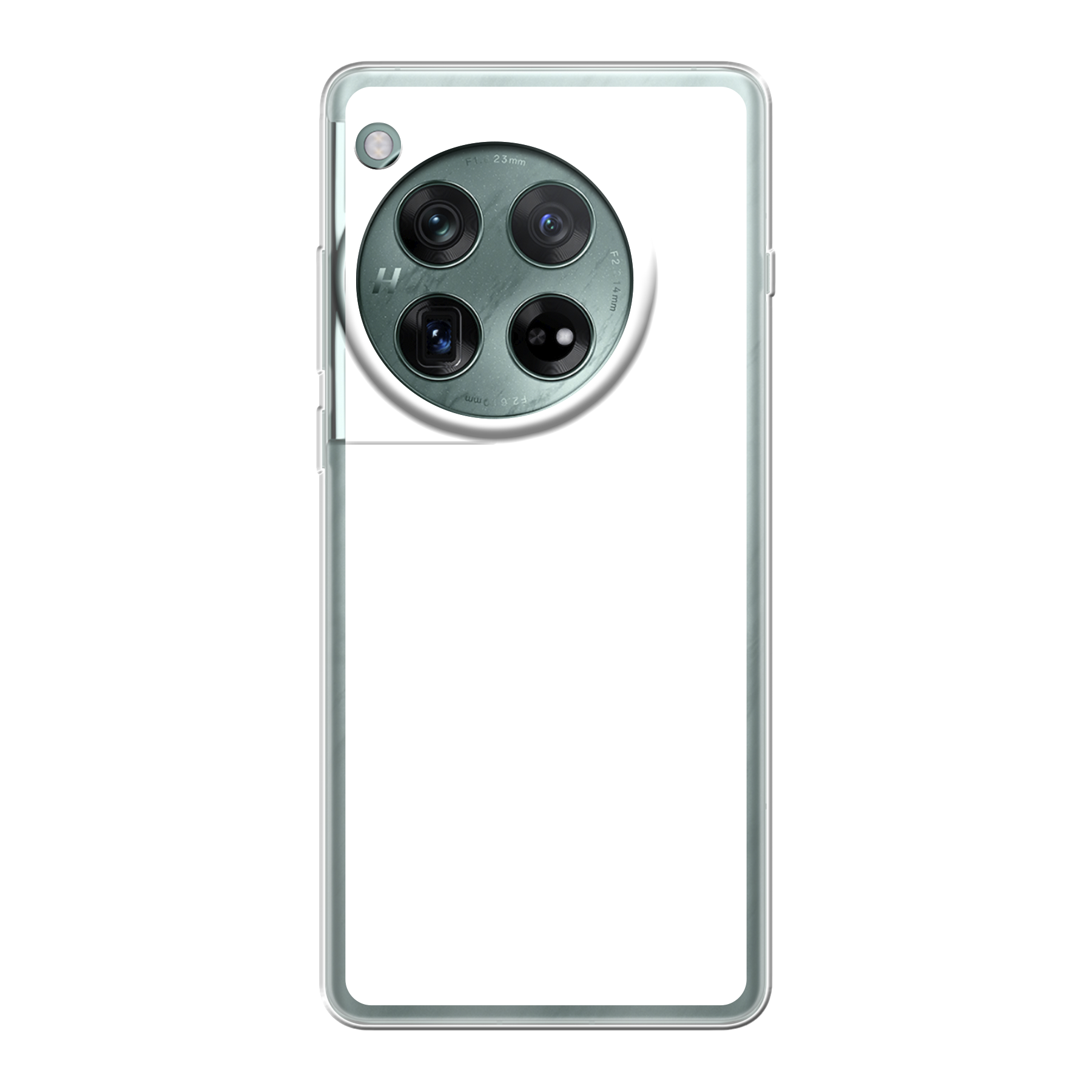OnePlus 12 Zachte hoes (achterkant bedrukt, transparant)