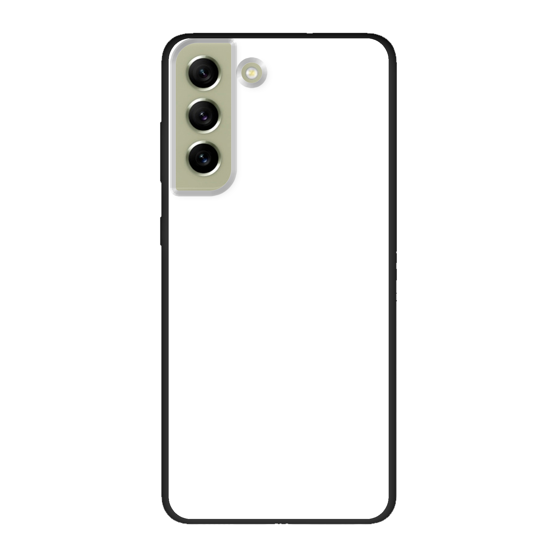 Samsung Galaxy S21 FE Biologisch afbreekbaar hoesje (achterkant bedrukt, zwart)