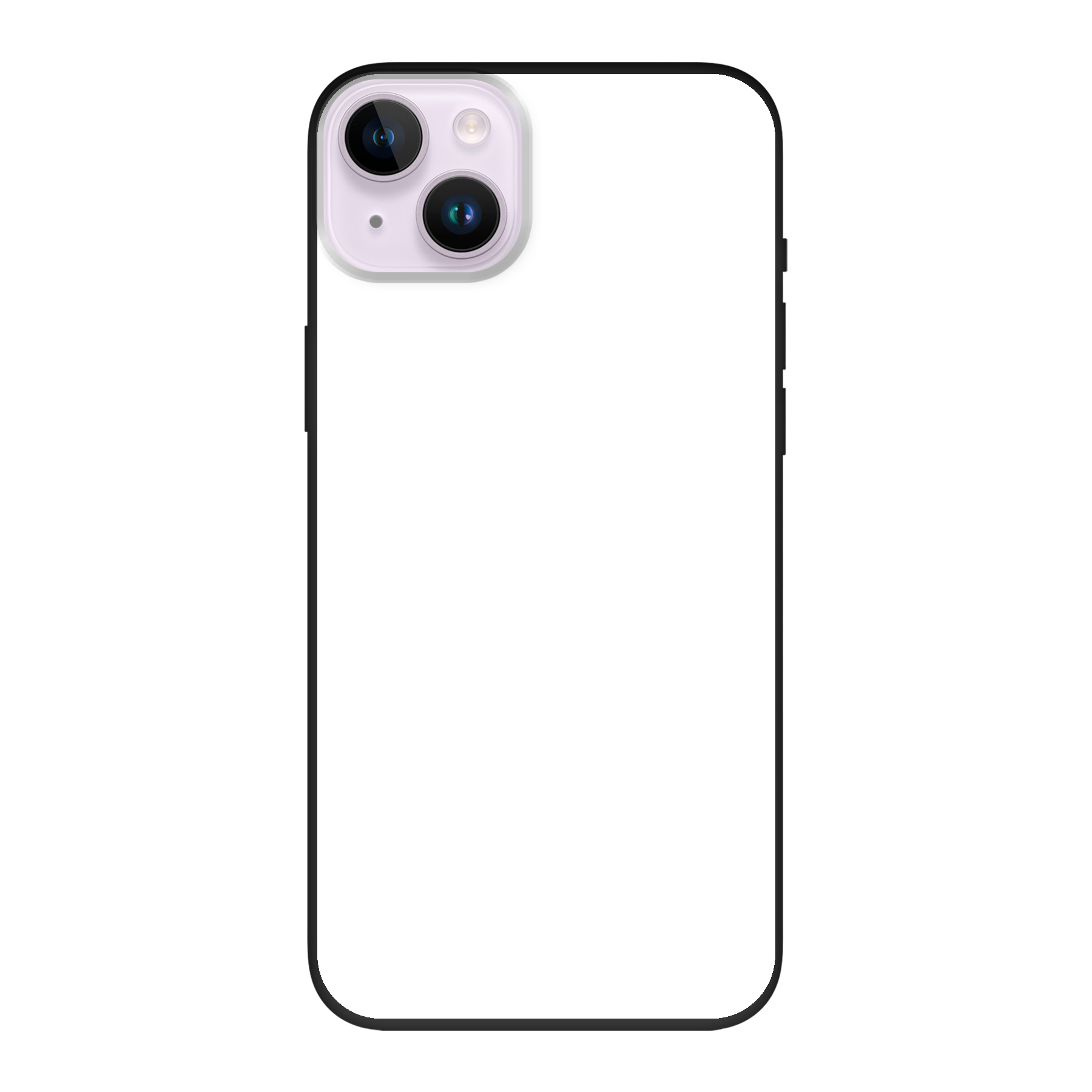 Apple iPhone 14 Plus Biologisch afbreekbaar hoesje (achterkant bedrukt, zwart)