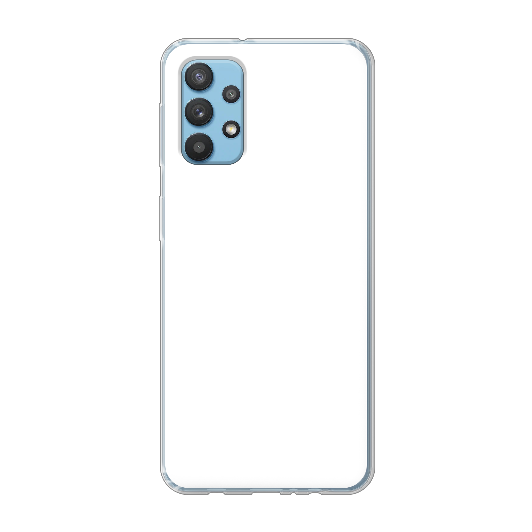 Samsung Galaxy A32 4G Zachte hoes (achterkant bedrukt, transparant)
