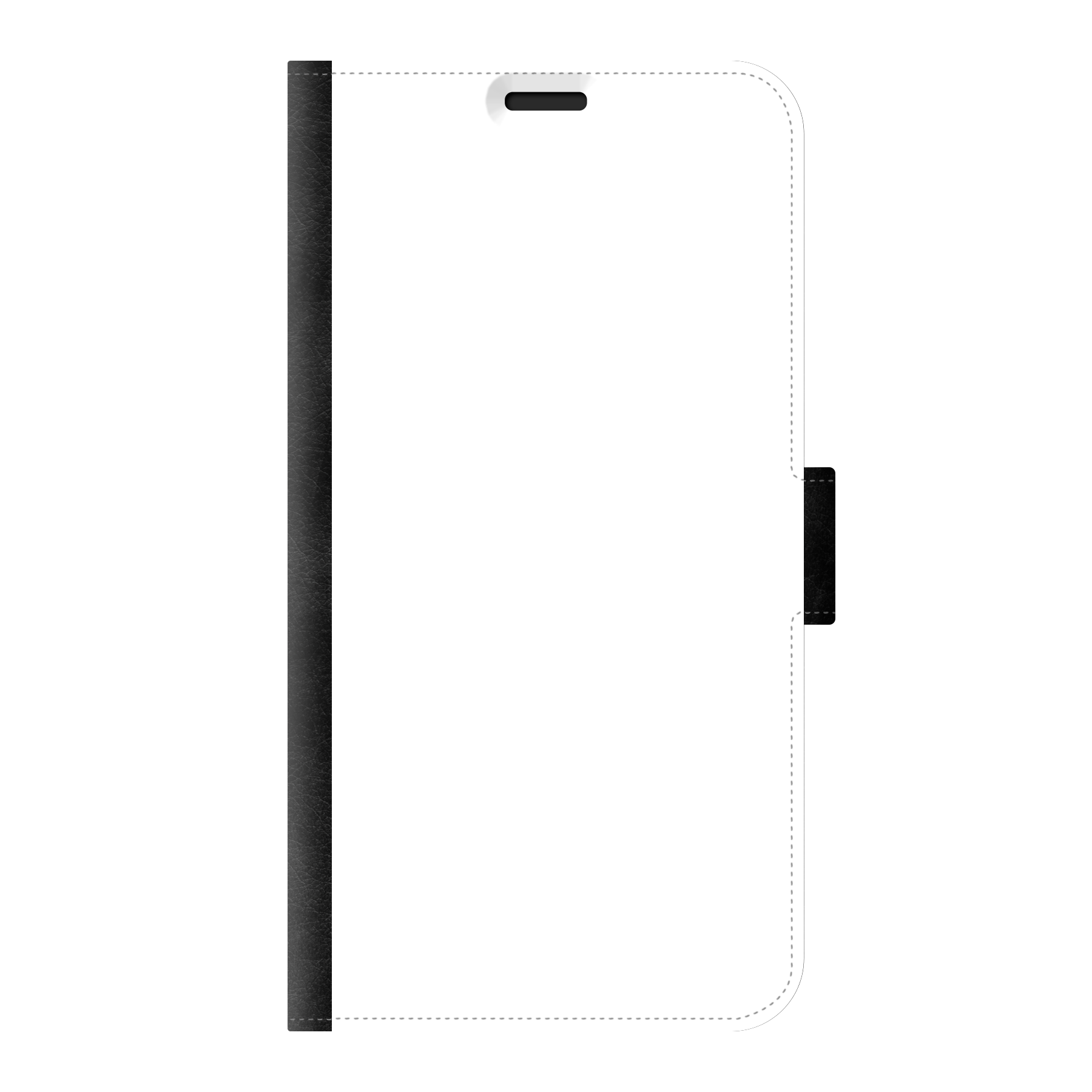 Samsung Galaxy S10e Wallet hoesje (voorzijde bedrukt, zwart)