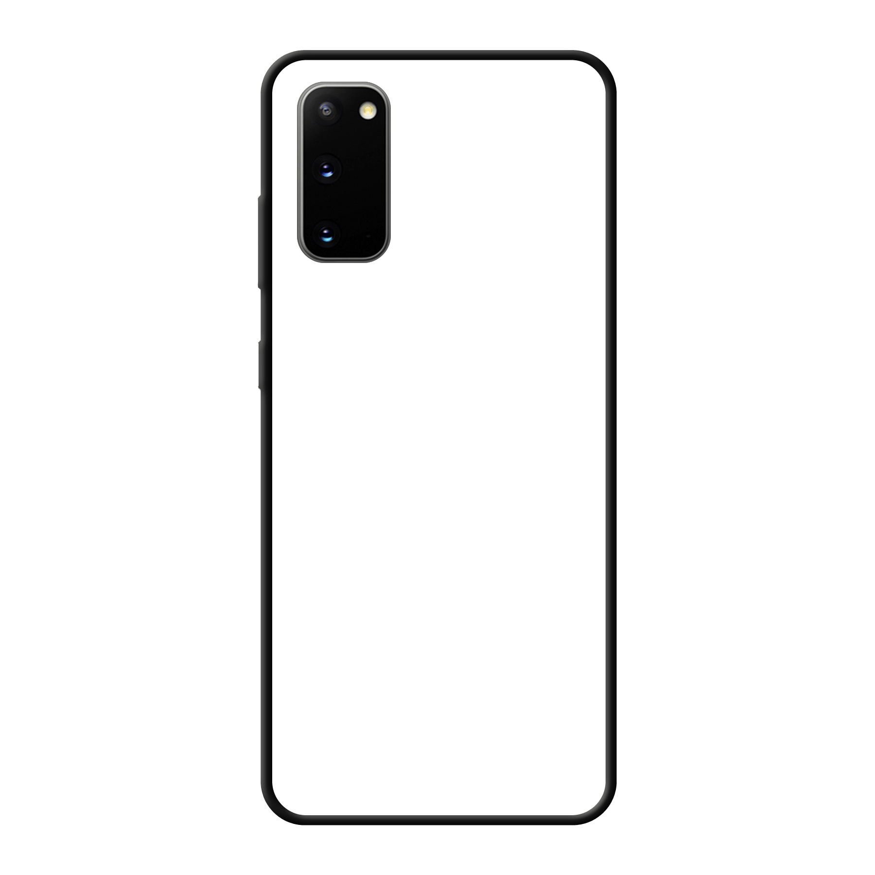 Samsung Galaxy S20 / Galaxy S20 5G Zachte hoes (achterkant bedrukt, zwart)
