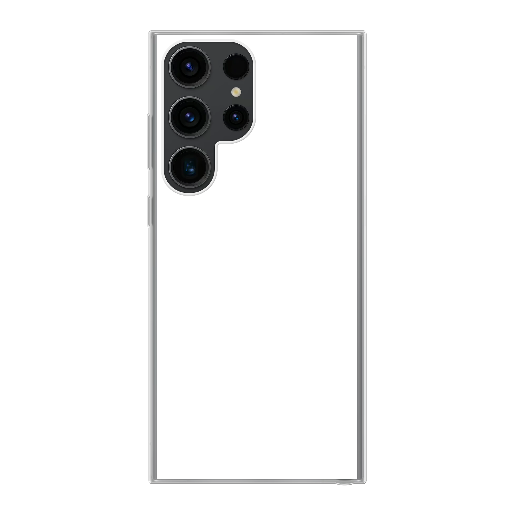 Samsung Galaxy S23 Ultra Hard hoesje (achterkant bedrukt, transparant)