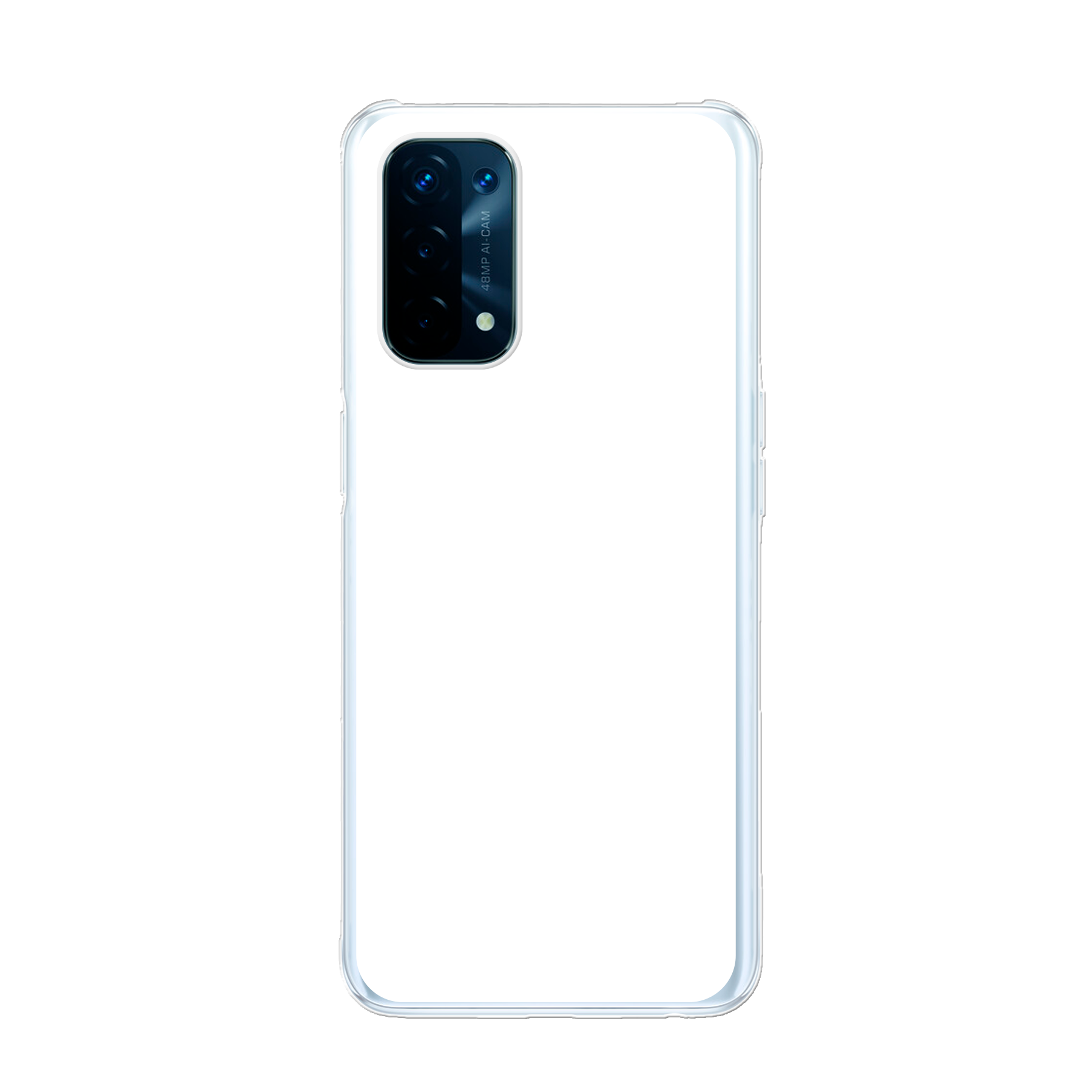 Oppo A74 5G / A93 5G Zachte case (achterkant bedrukt, transparant)
