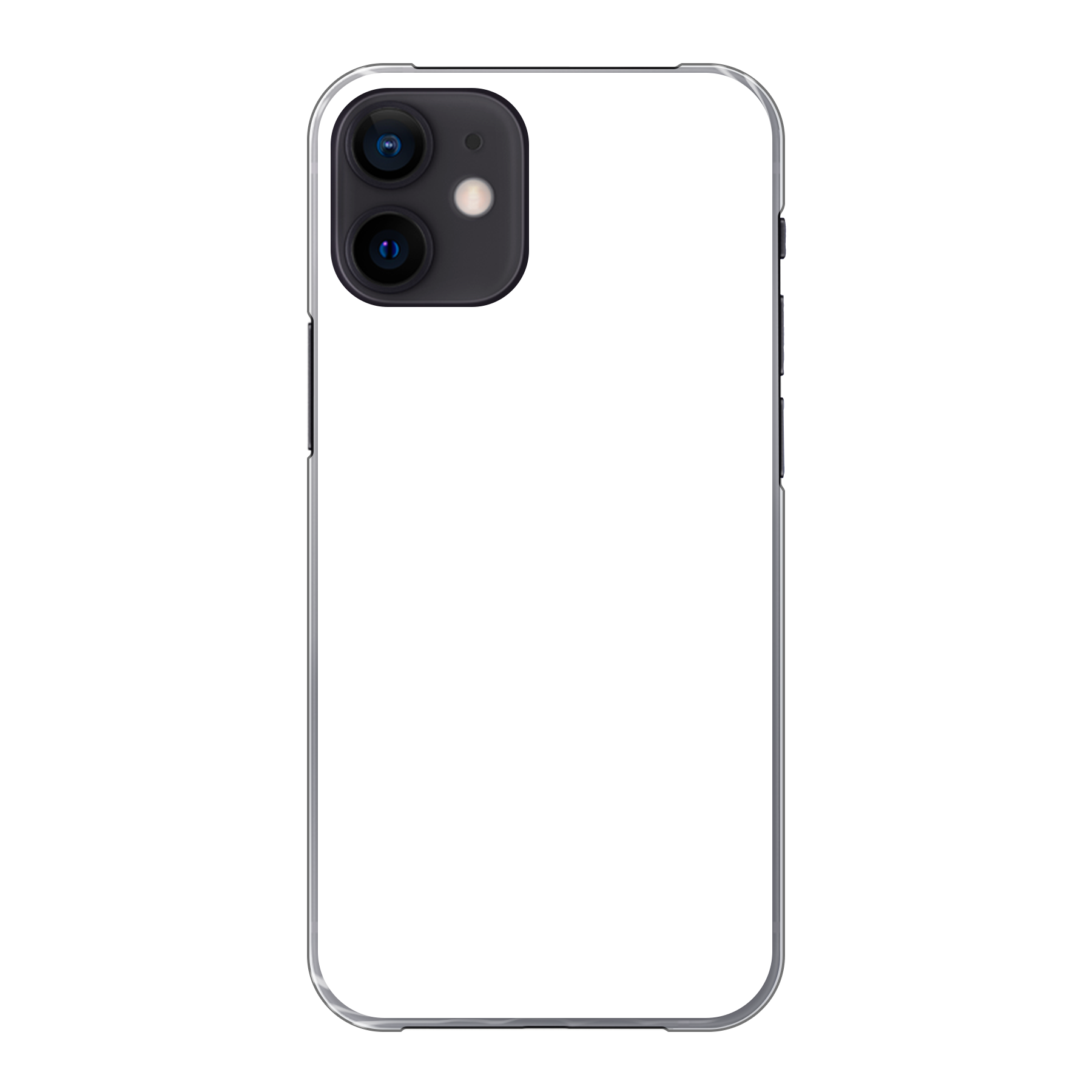 Apple iPhone 12 mini Hardcase (achterkant bedrukt, transparant)