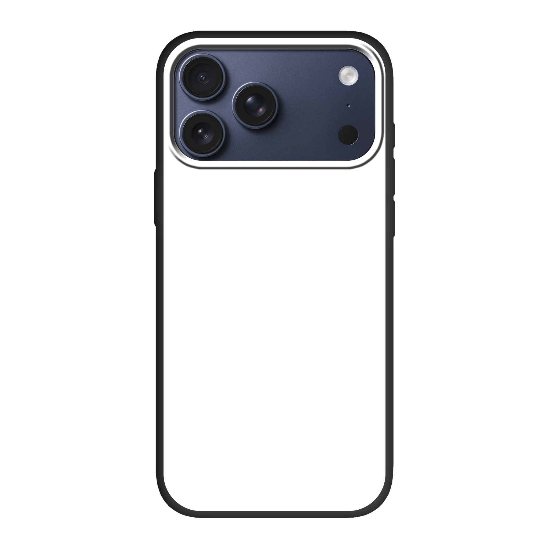 Apple iPhone 17 Pro Max Biologisch afbreekbaar hoesje (achterkant bedrukt, zwart)