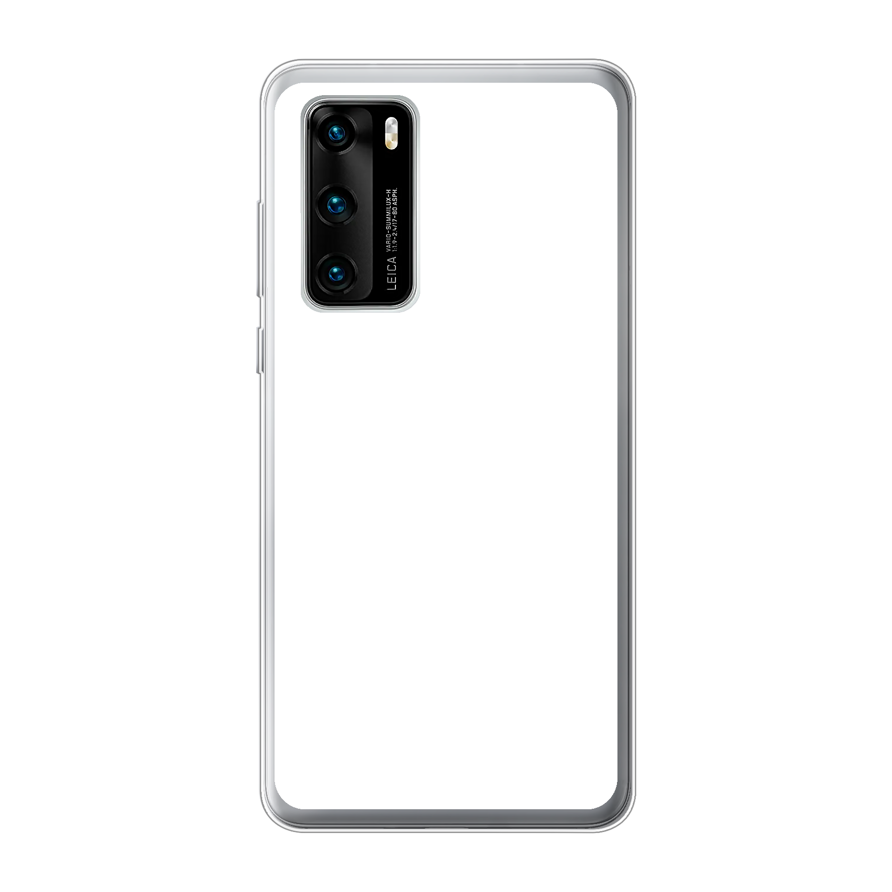 Huawei P40 Zachte hoes (achterkant bedrukt, transparant)