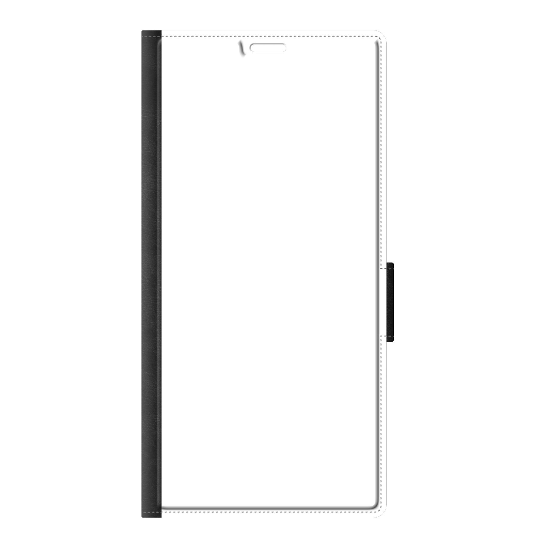 Samsung Galaxy S24 Ultra Wallet hoesje (voorzijde bedrukt, zwart)