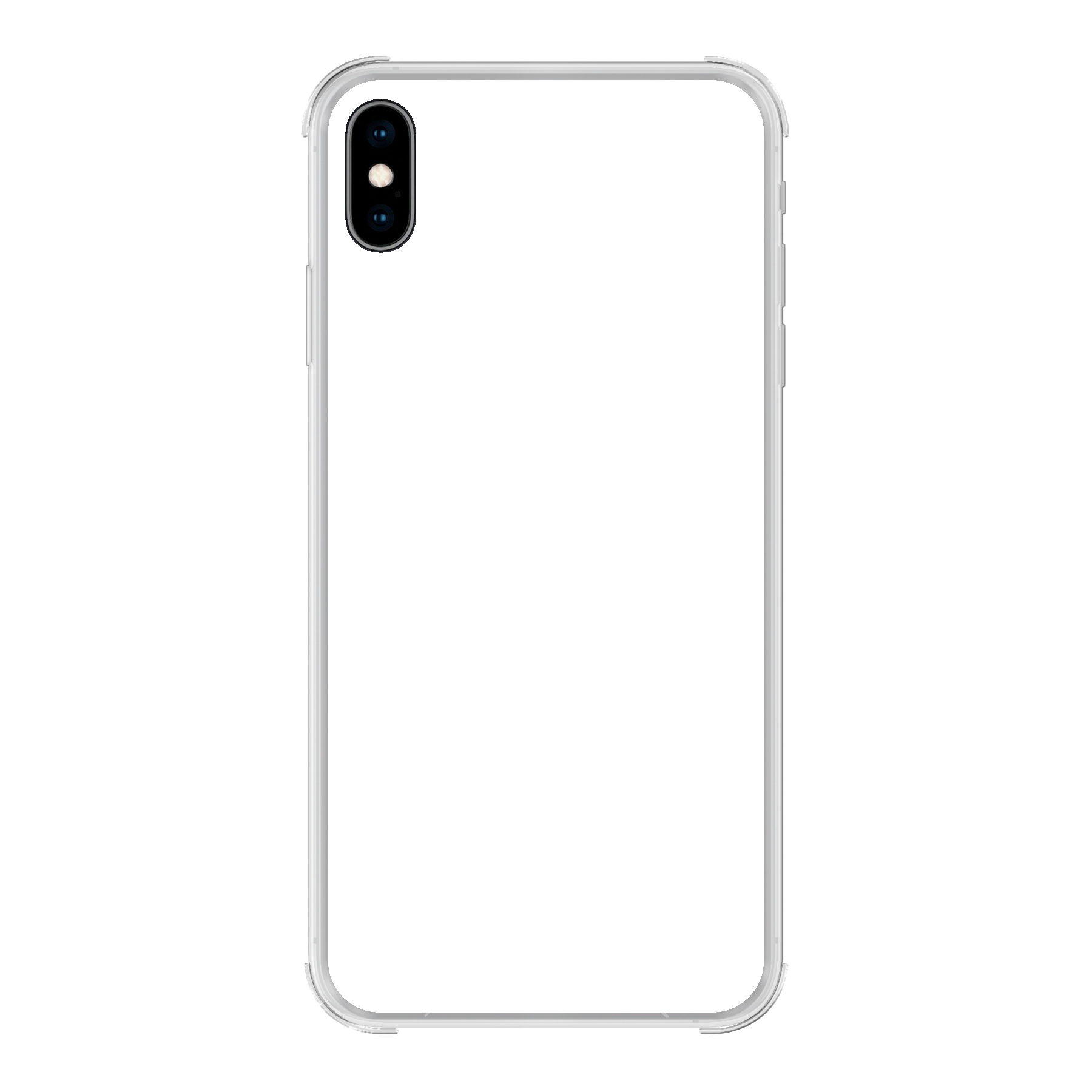 Apple iPhone X / Xs Bumper case (achterkant bedrukt, transparant)