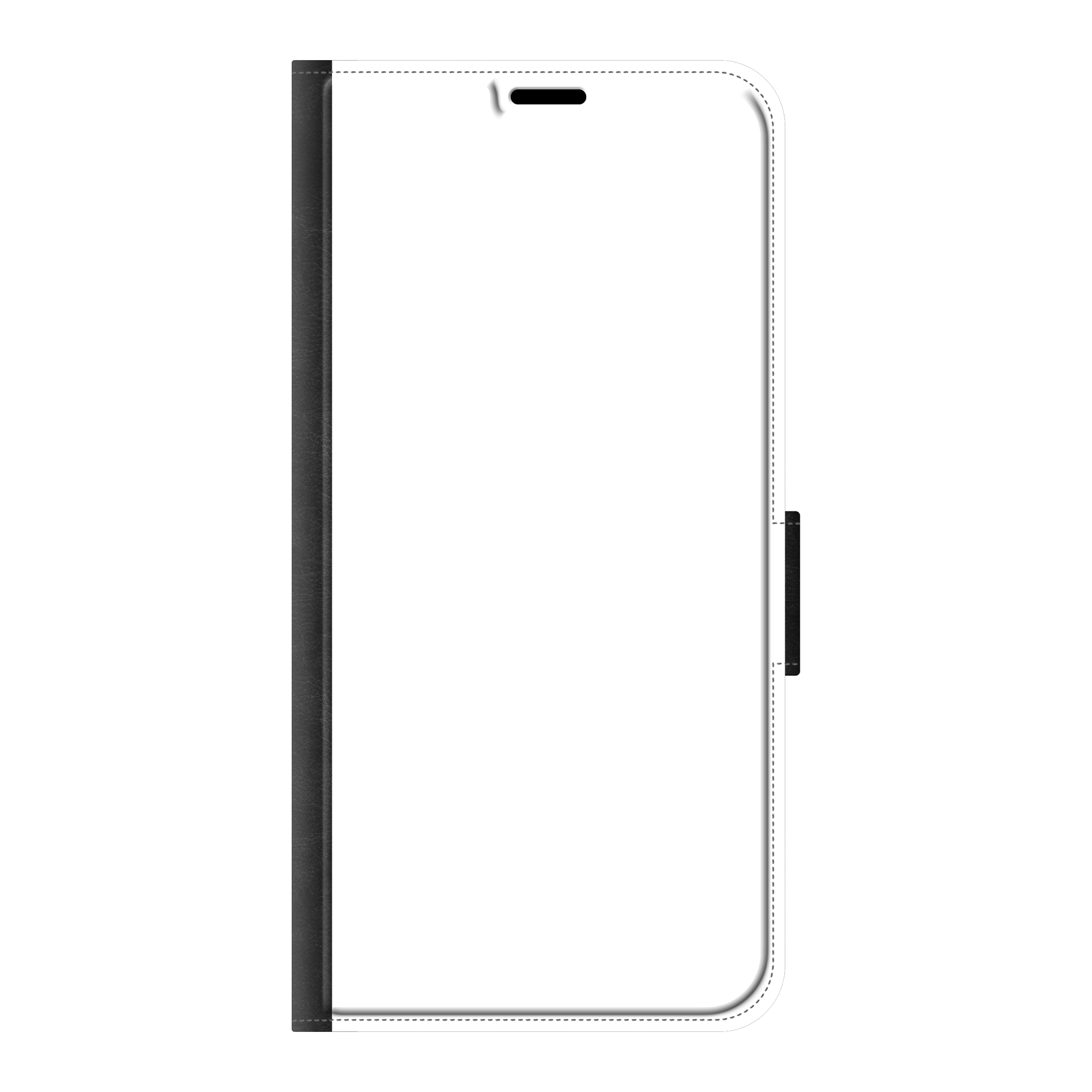 Apple iPhone Air Wallet hoesje (voorzijde bedrukt, zwart)