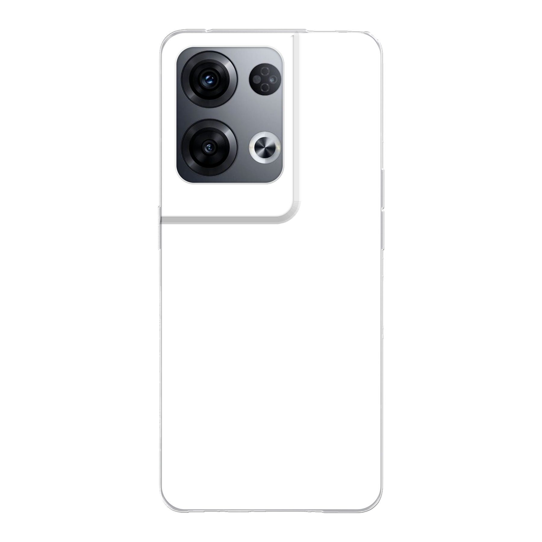 Oppo Reno8 Pro Zachte hoes (achterkant bedrukt, transparant)