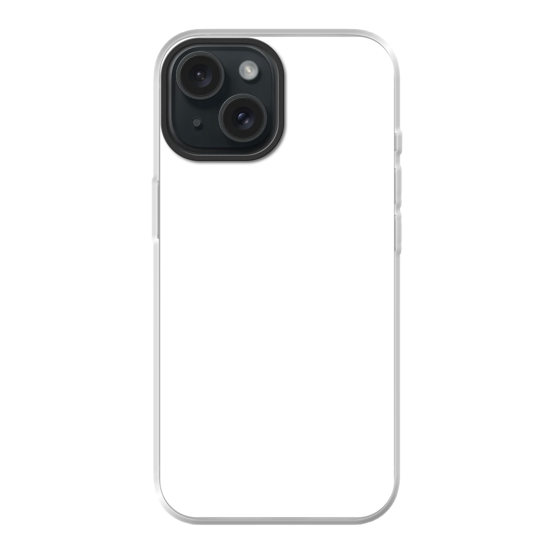 Apple iPhone 15 Hybride hoesje met MagSafe (achterkant bedrukt, transparant)
