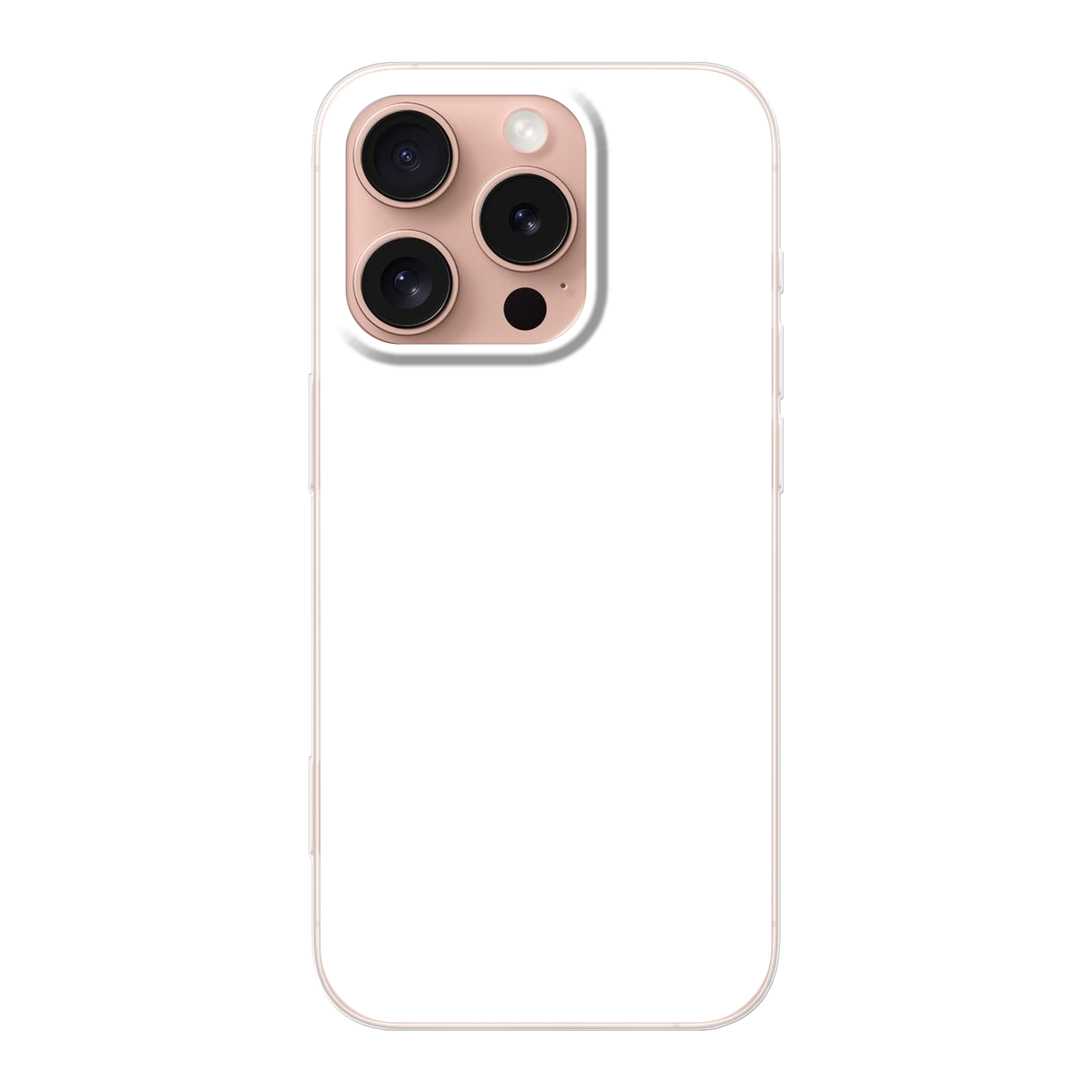 Apple iPhone 16 Pro Zachte hoes (achterkant bedrukt, transparant)