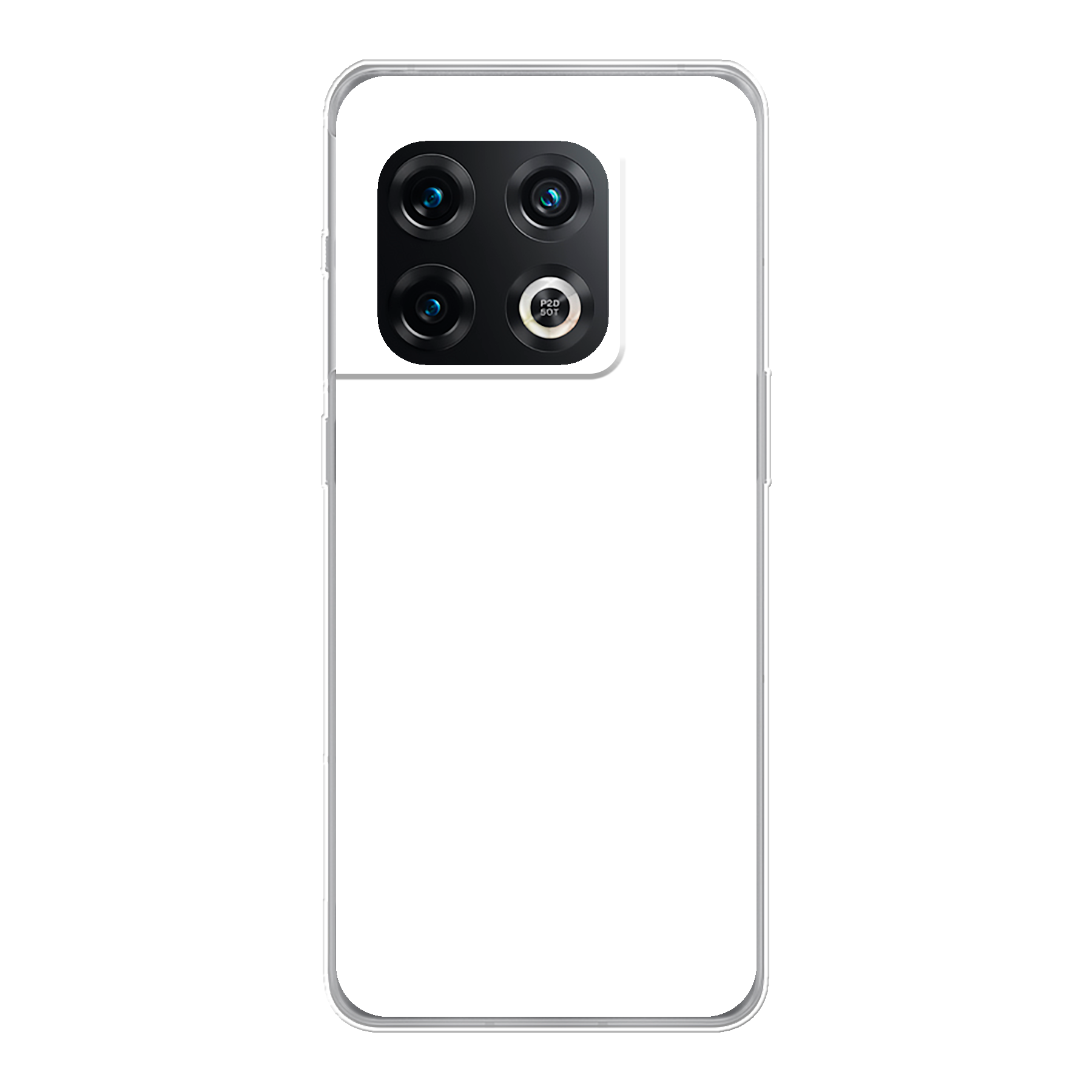 OnePlus 10 Pro Zachte hoes (achterkant bedrukt, transparant)