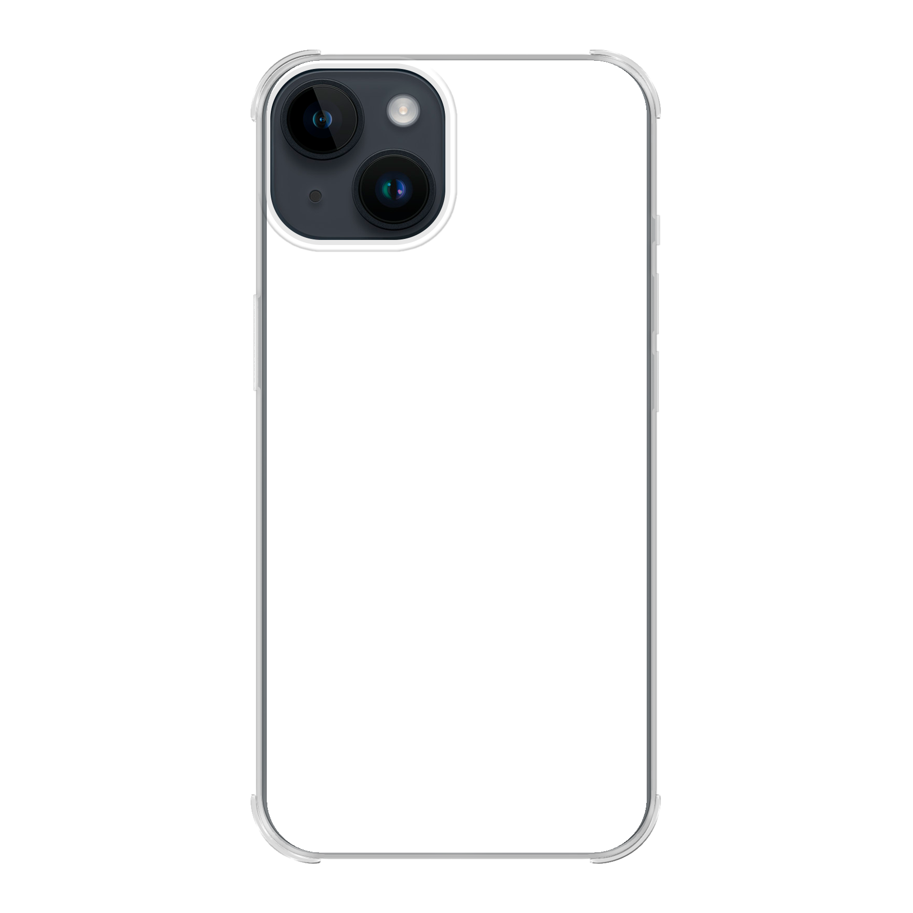 Apple iPhone 14 Bumper case (achterkant bedrukt, transparant)