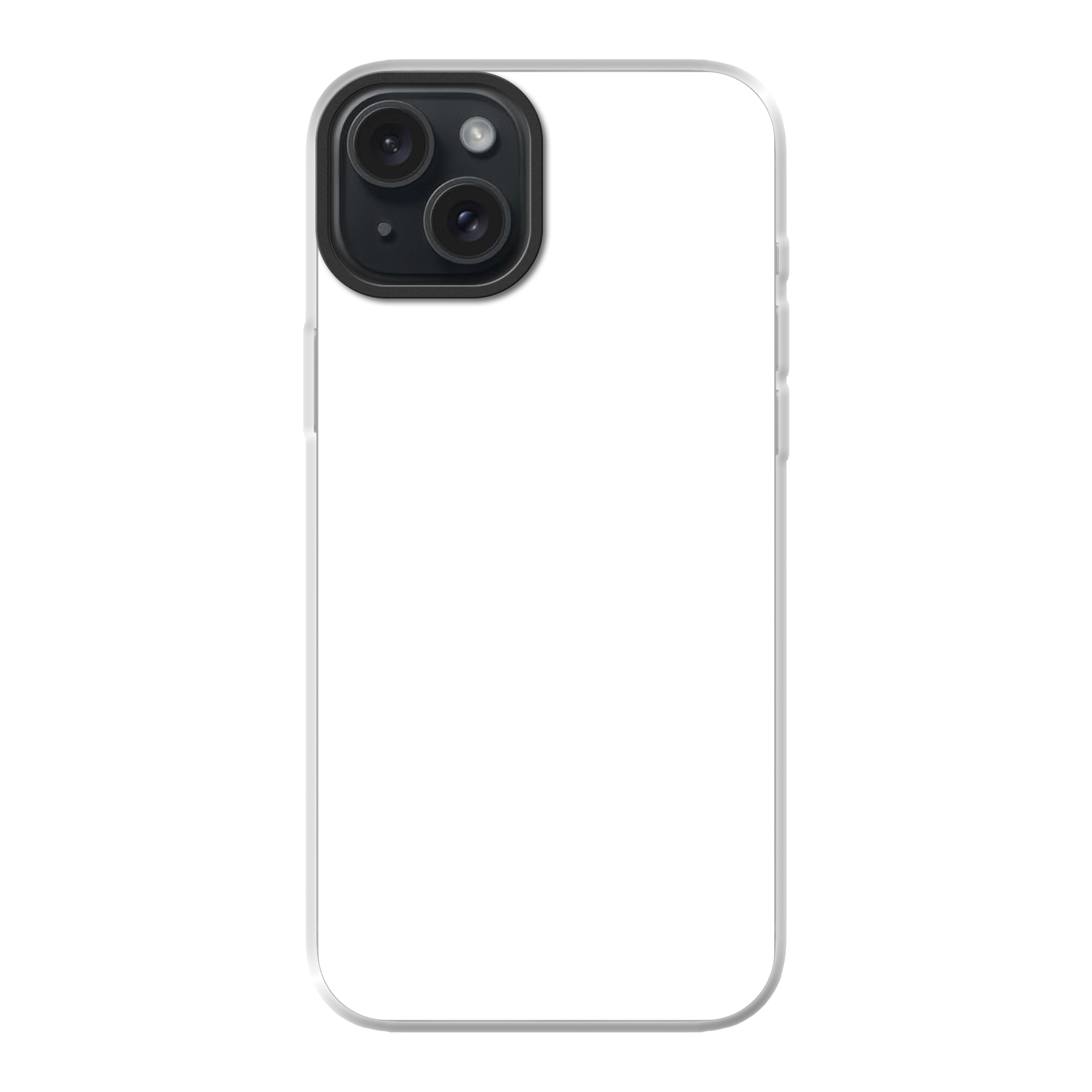 Apple iPhone 15 Plus Hybride hoesje met MagSafe (achterkant bedrukt, transparant)