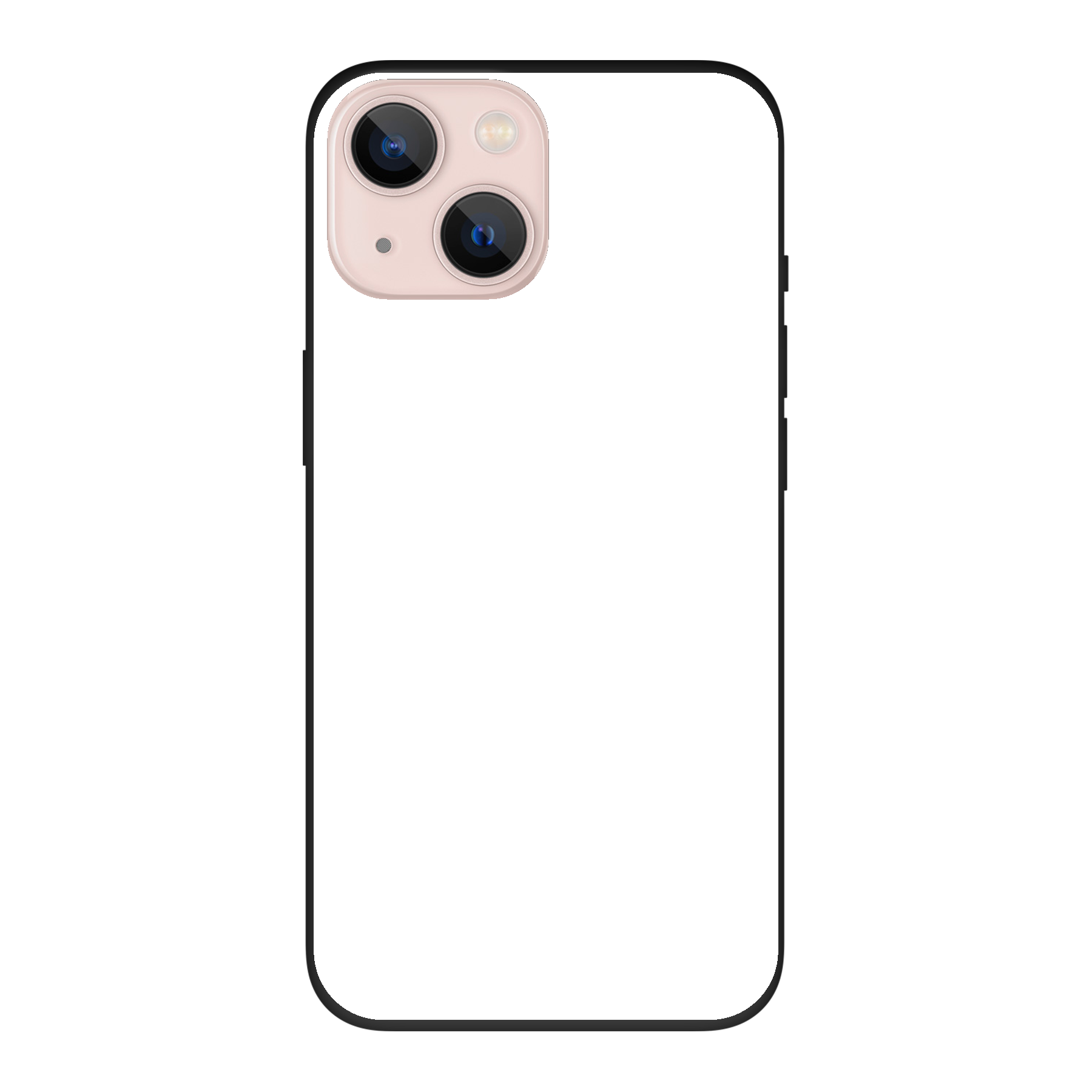 Apple iPhone 13 Biologisch afbreekbaar hoesje (achterkant bedrukt, zwart)