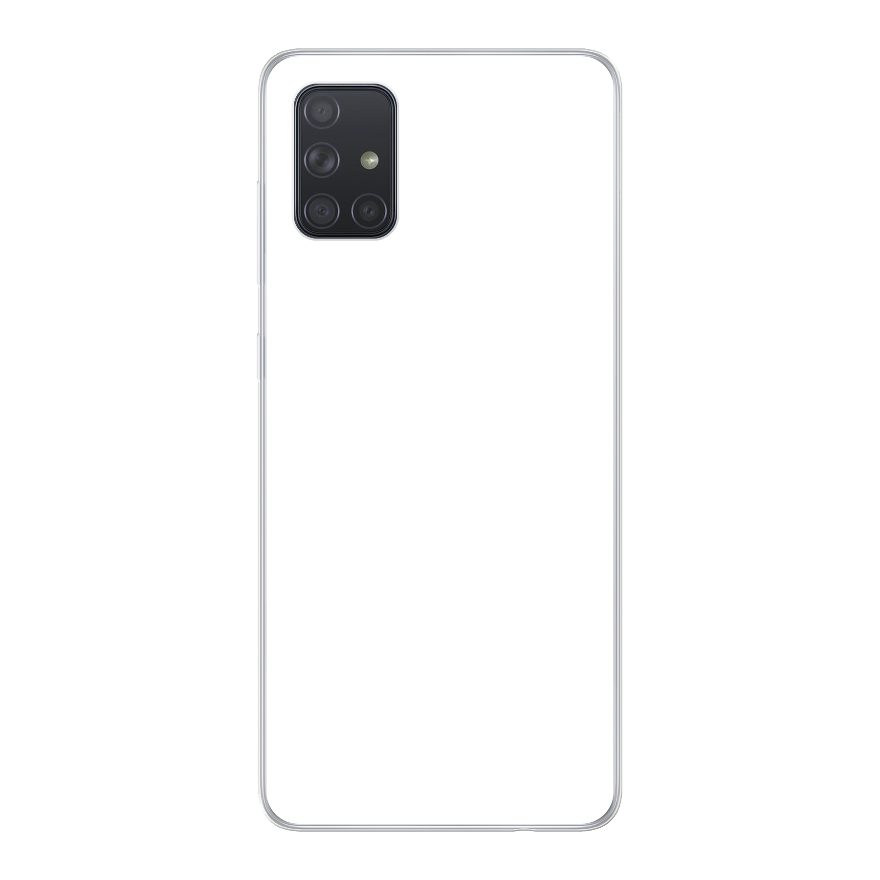 Samsung Galaxy A71 5G Zachte hoes (achterkant bedrukt, transparant)