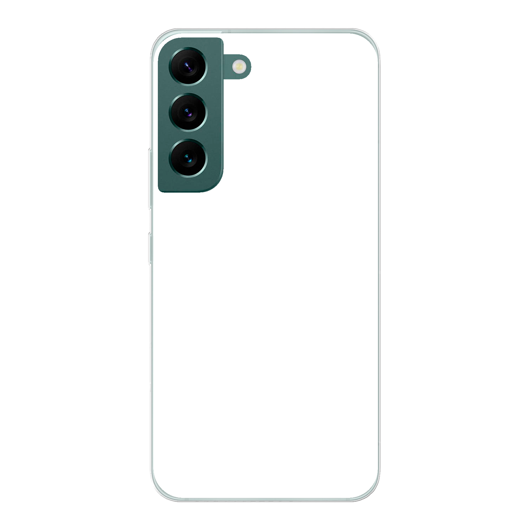 Samsung Galaxy S22 Zachte hoes (achterkant bedrukt, transparant)