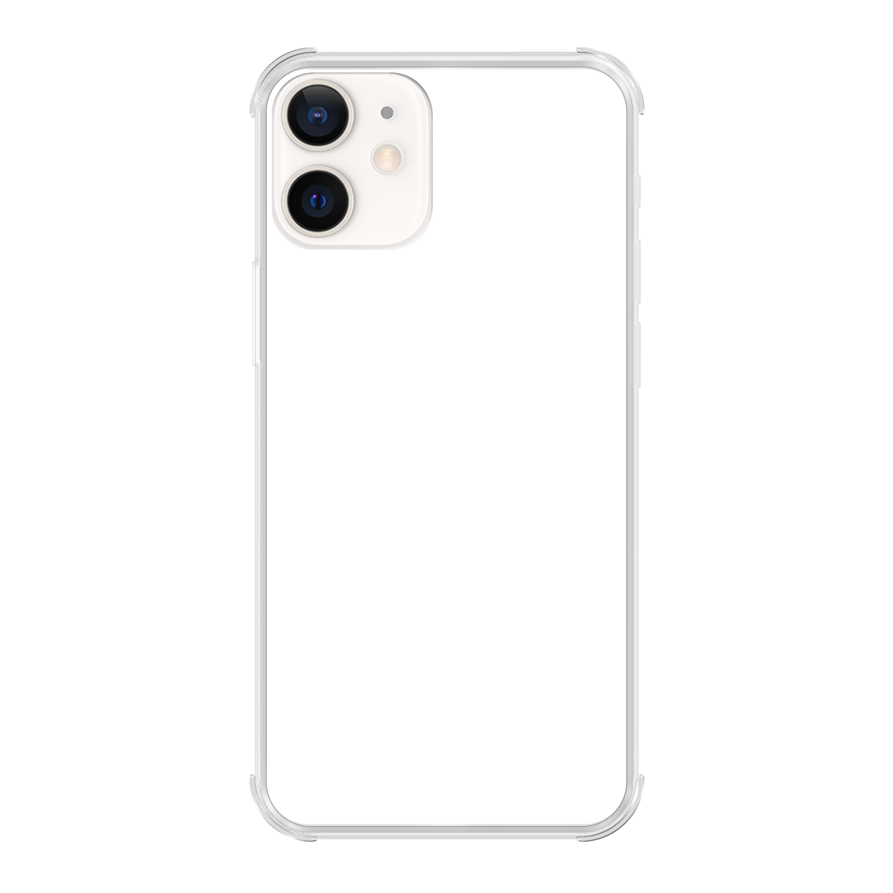 Apple iPhone 12 / iPhone 12 Pro Bumper case (achterkant bedrukt, transparant)