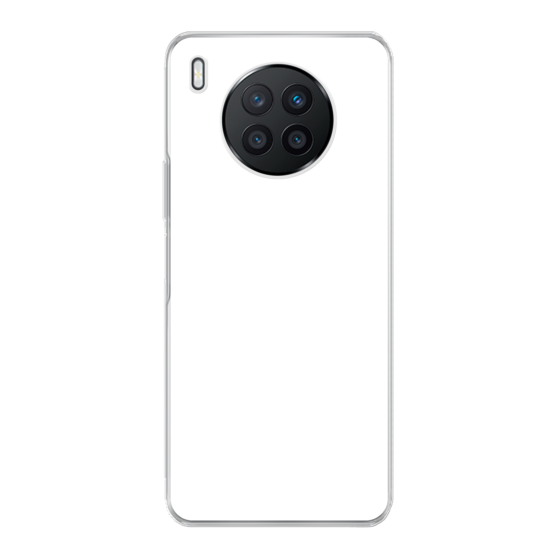 Huawei Nova 8i Zachte hoes (achterkant bedrukt, transparant)