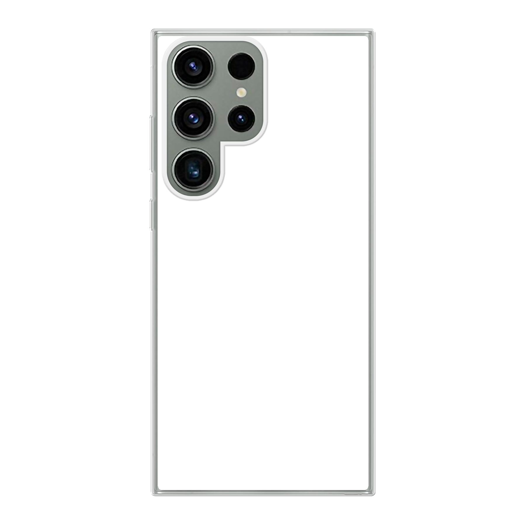 Samsung Galaxy S23 Ultra Soft hoesje (achterkant bedrukt, transparant)