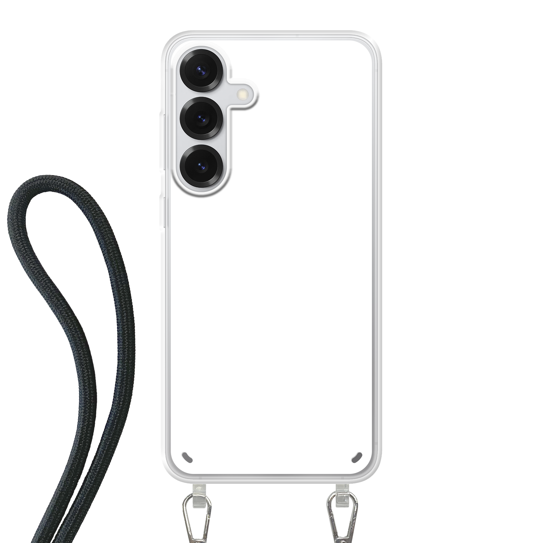 Samsung Galaxy S25 Plus Crossbody hoesje (achterkant bedrukt, transparant)