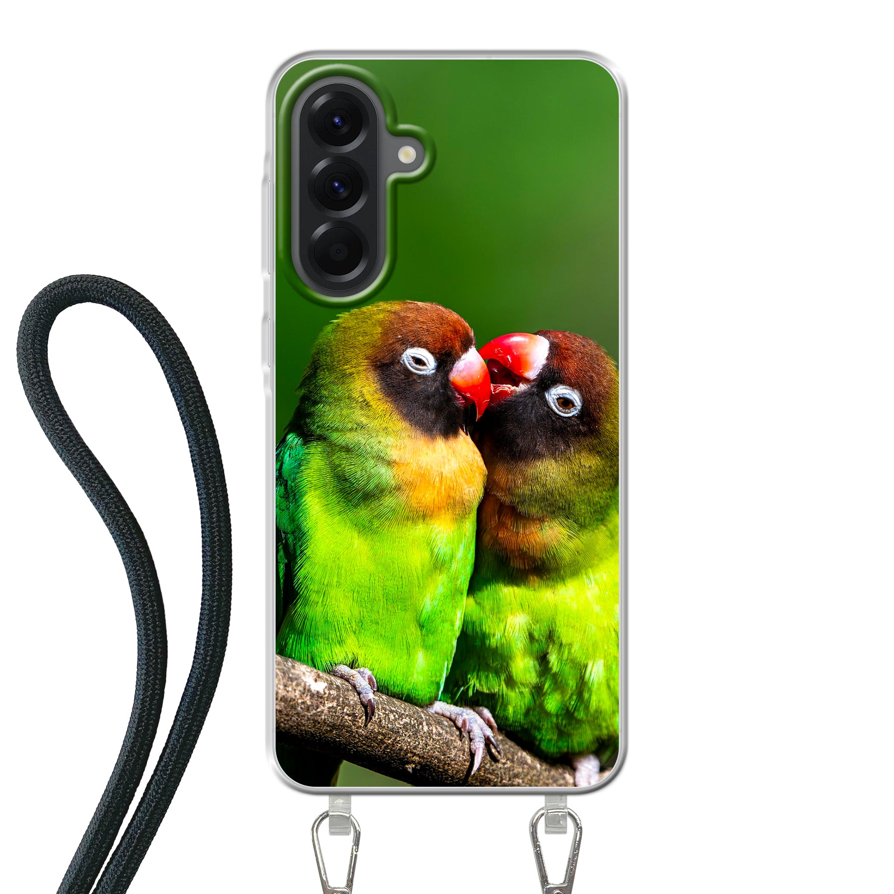 Samsung Galaxy A56 Crossbody hoesje (achterkant bedrukt, transparant)