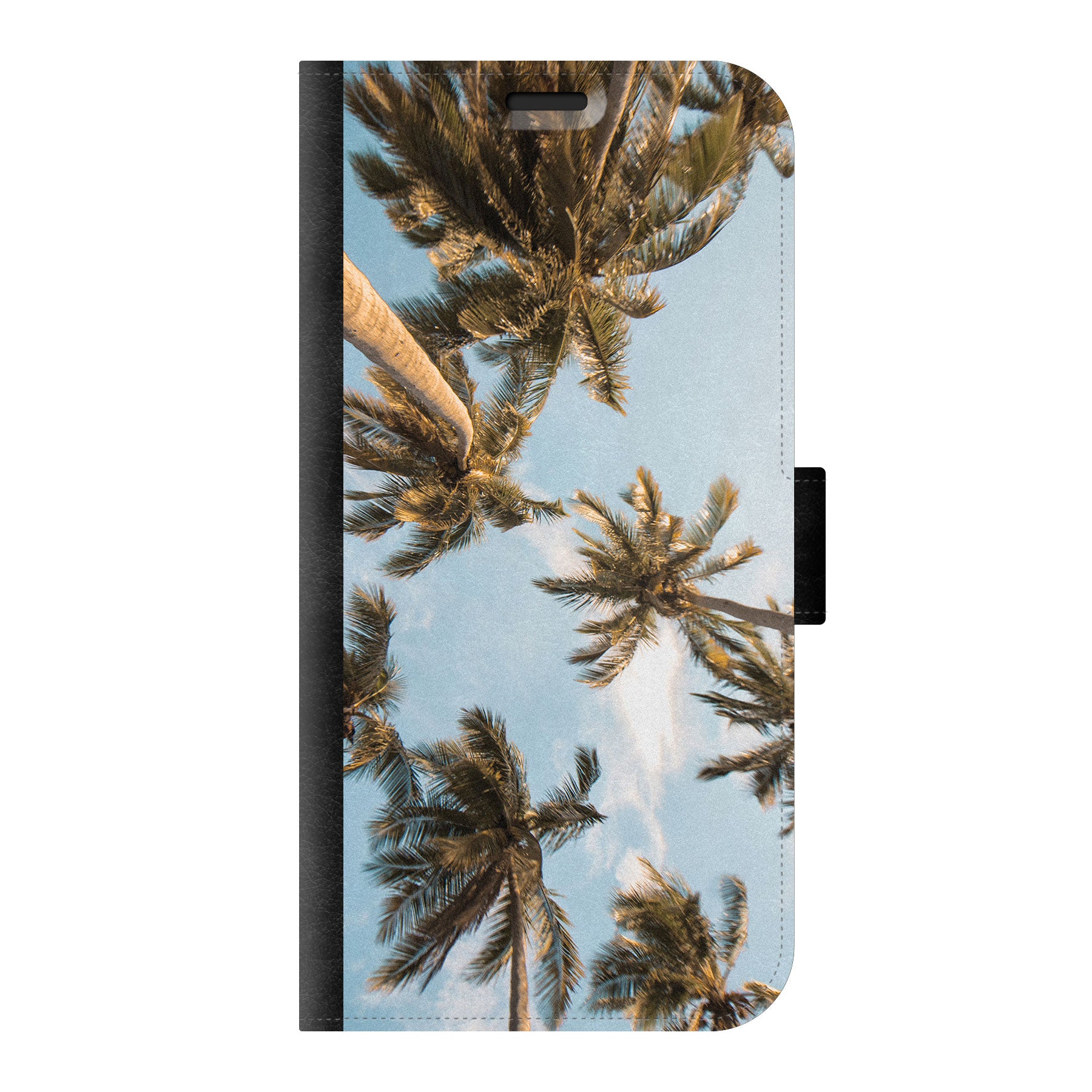 Apple iPhone 12 Pro Max Wallet-hoesje (voorzijde bedrukt, zwart)