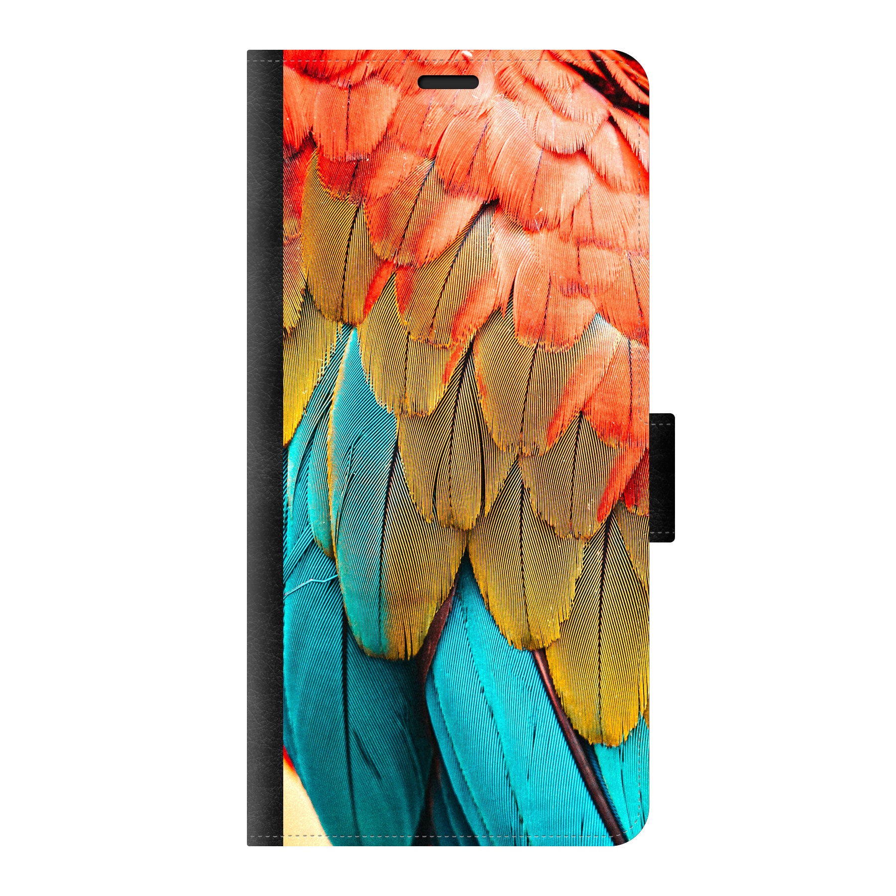 Samsung Galaxy S23 Ultra Wallet hoesje (voorzijde bedrukt, zwart)