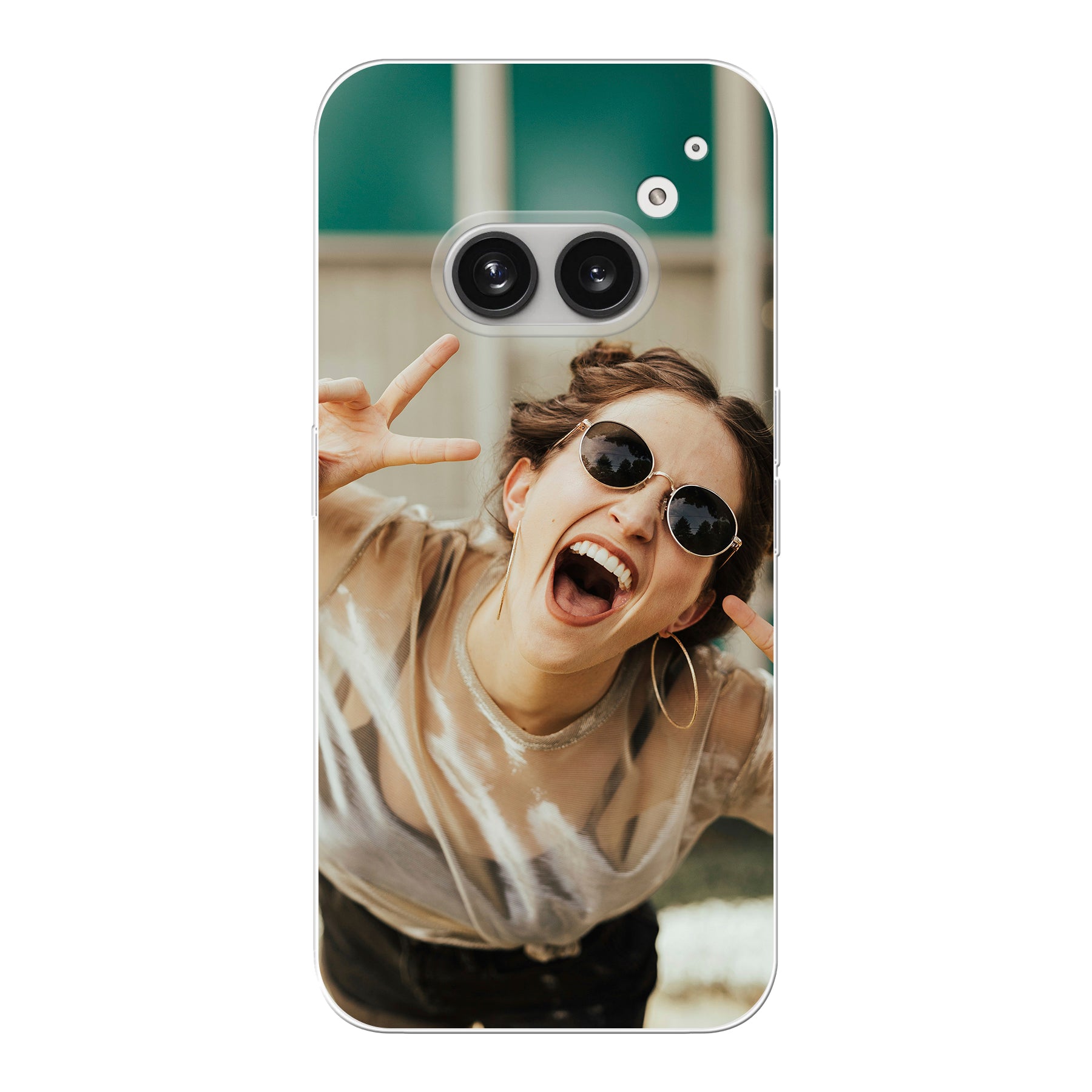 Nothing Phone (2a) zachte case (achterkant bedrukt, transparant)