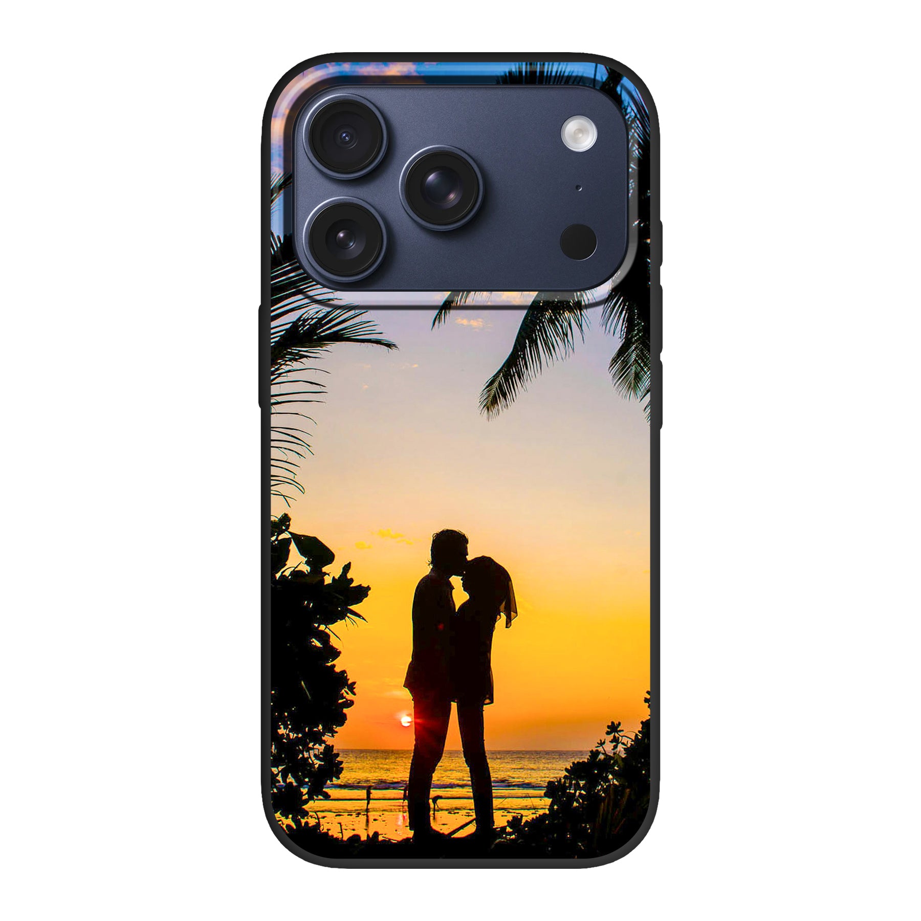 Apple iPhone 17 Pro Biologisch afbreekbaar hoesje (achterkant bedrukt, zwart)