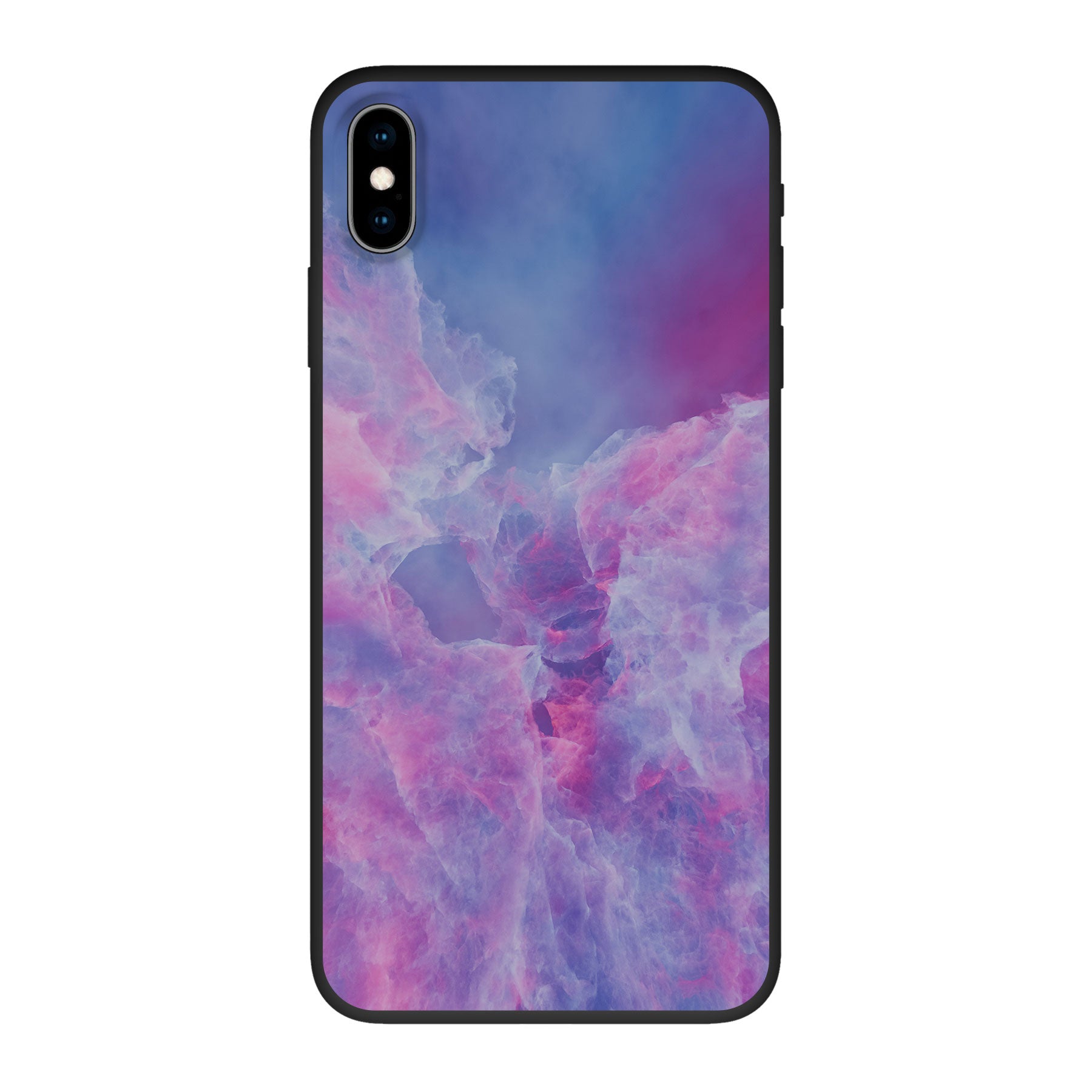 Apple iPhone Xs Max Biologisch afbreekbaar hoesje (achterkant bedrukt, zwart)