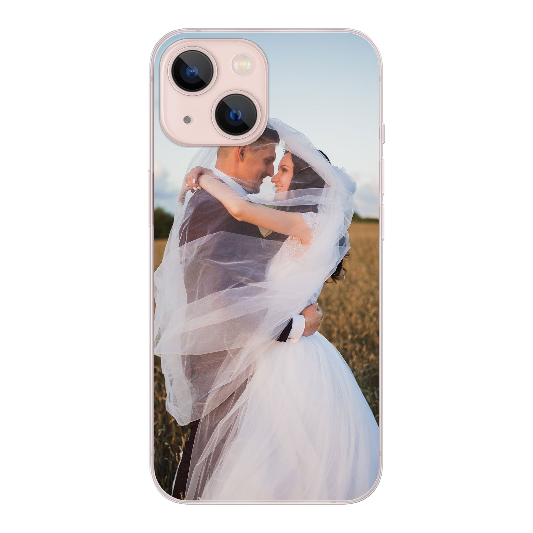 Apple iPhone 13 Hardcase (achterkant bedrukt, transparant)