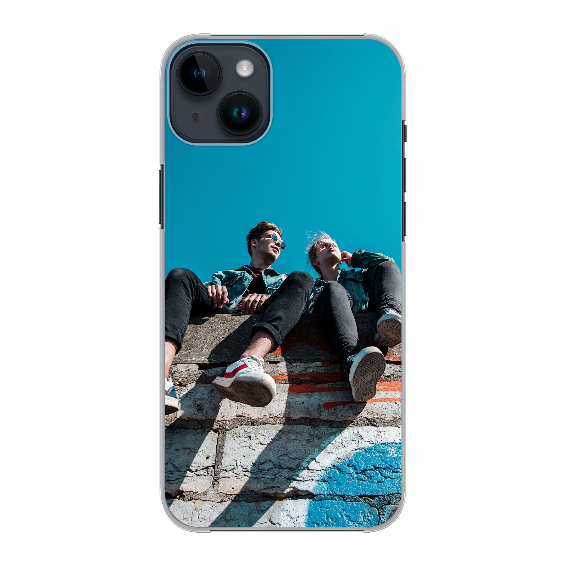 Apple iPhone 14 Plus Hardcase (achterkant bedrukt, transparant)