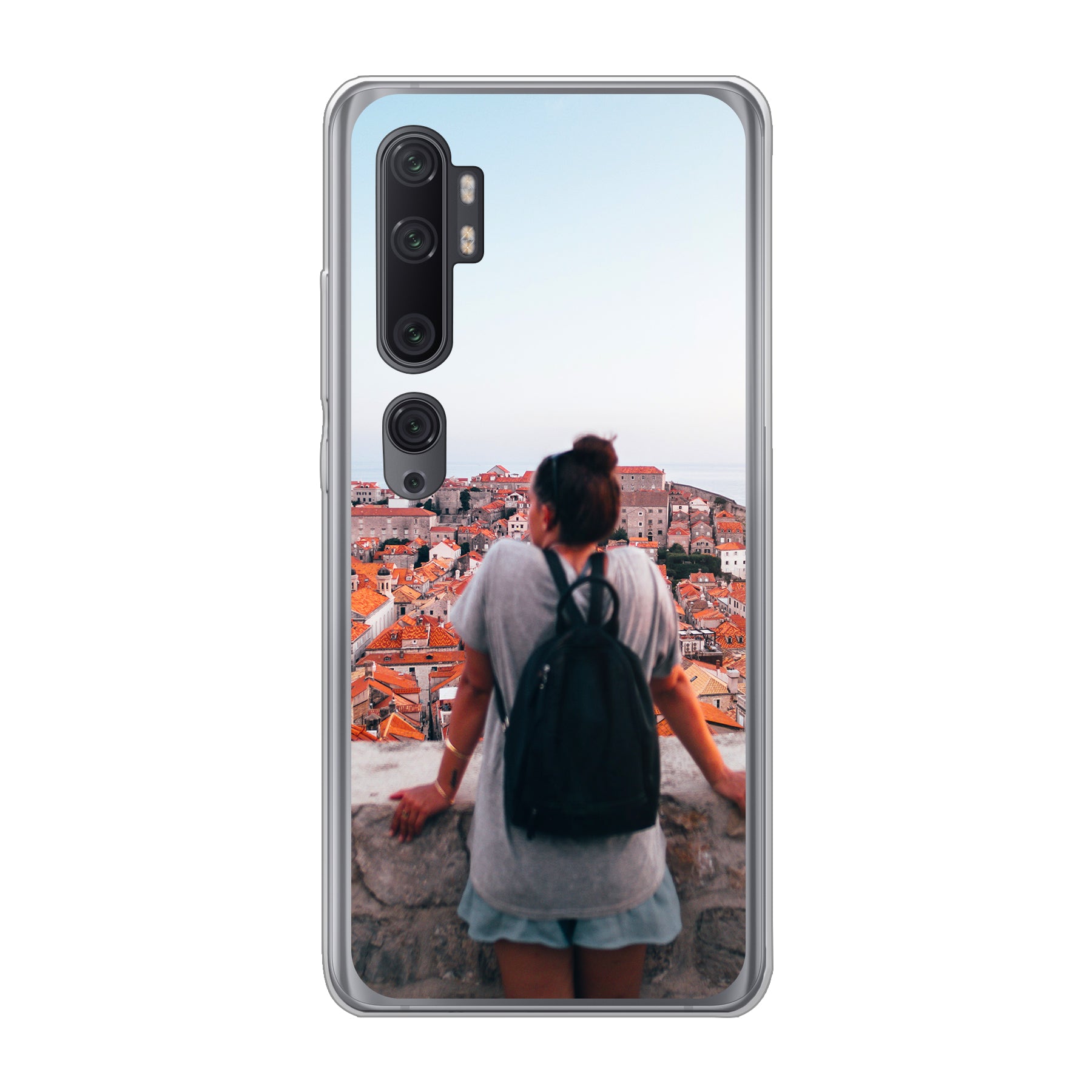 Xiaomi Mi Note 10 / Mi Note 10 Pro zachte hoes (achterkant bedrukt, transparant)