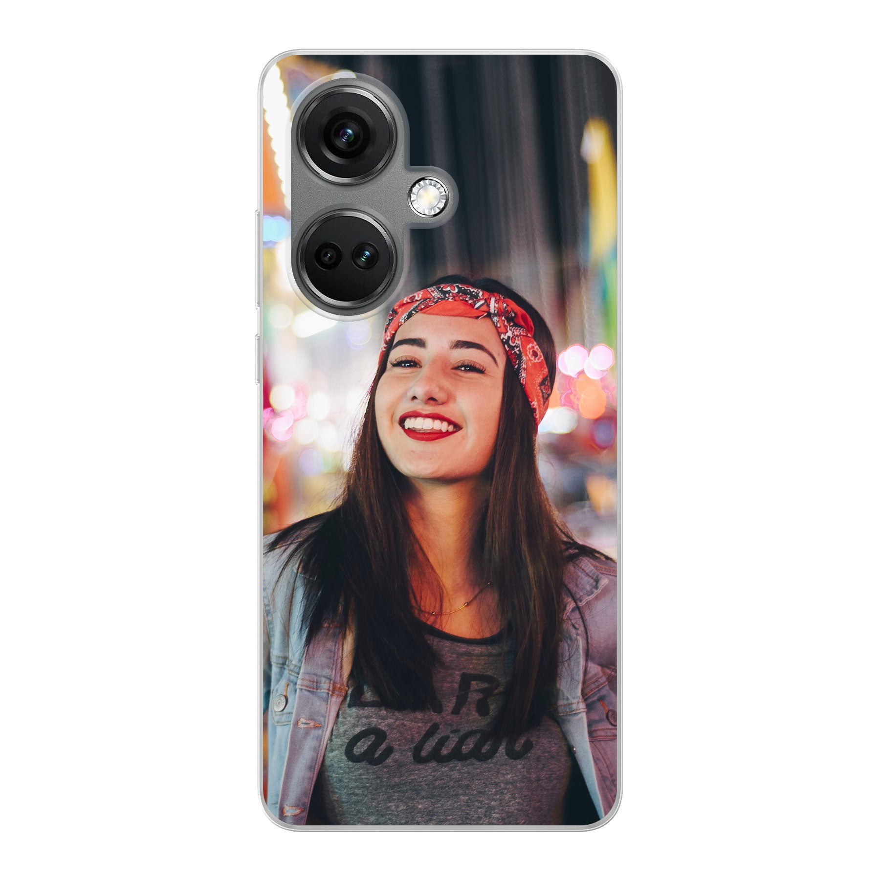 OnePlus Nord CE 3 (5G) Zachte hoes (achterkant bedrukt, transparant)